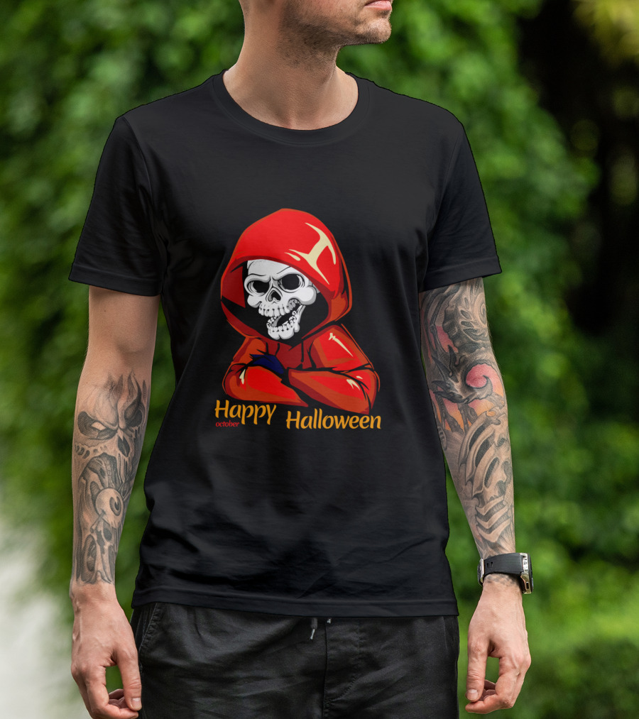 Happy Halloween Skull October T-Shirt