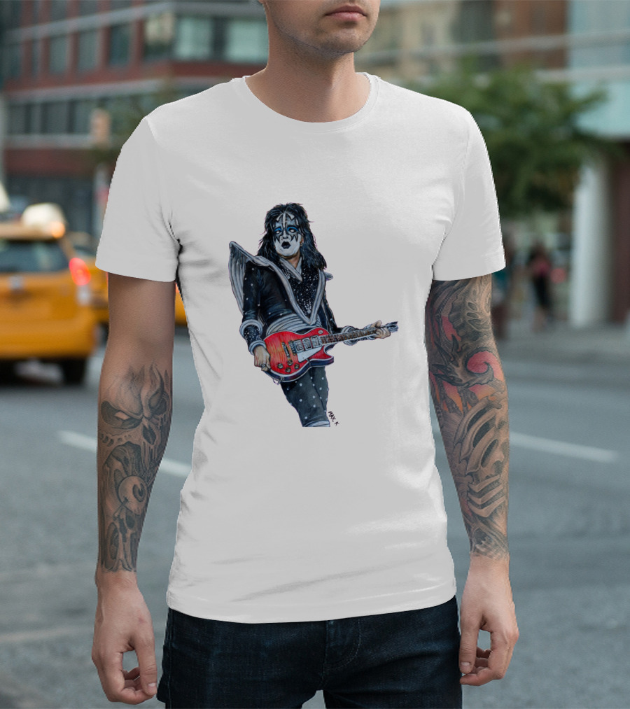 KISS Spaceman Guitarist Character T-Shirt