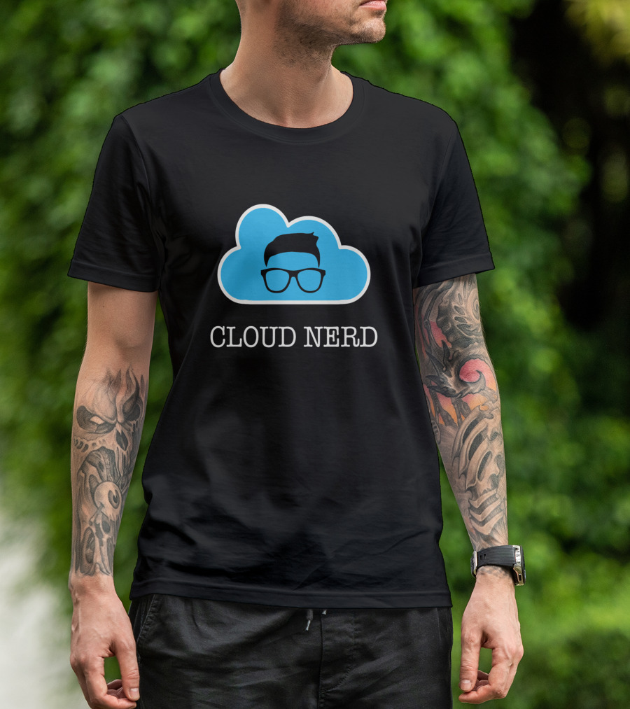 Cloud Nerd Funny Programmer Glasses T-Shirt