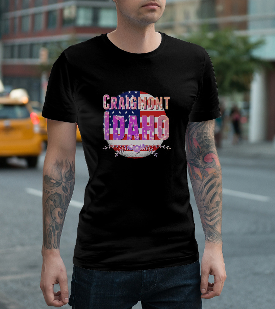 Craigmont Idaho American Flag T-Shirt