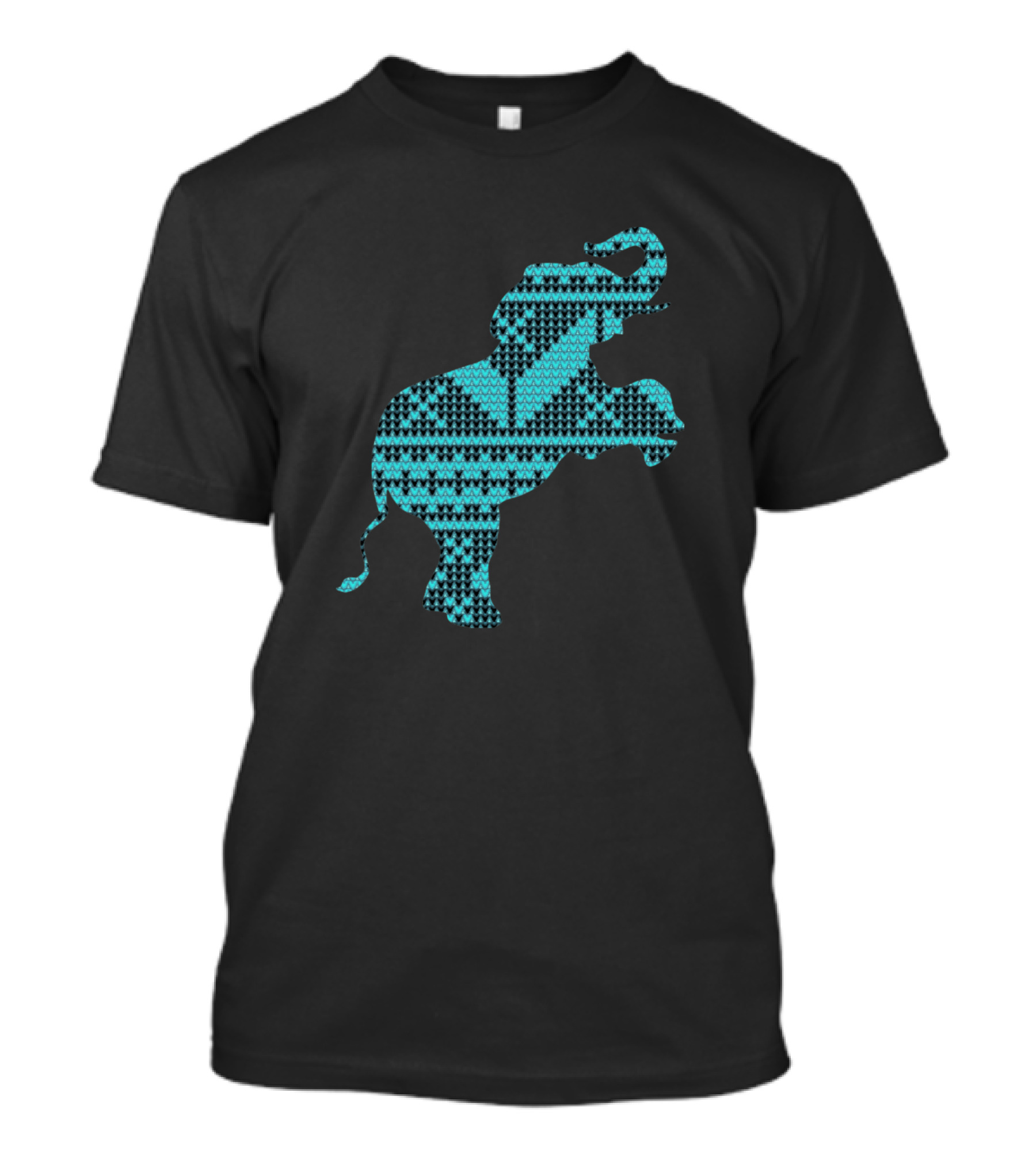 Elephant Animal Zoo Knit Pattern 354 T-Shirt