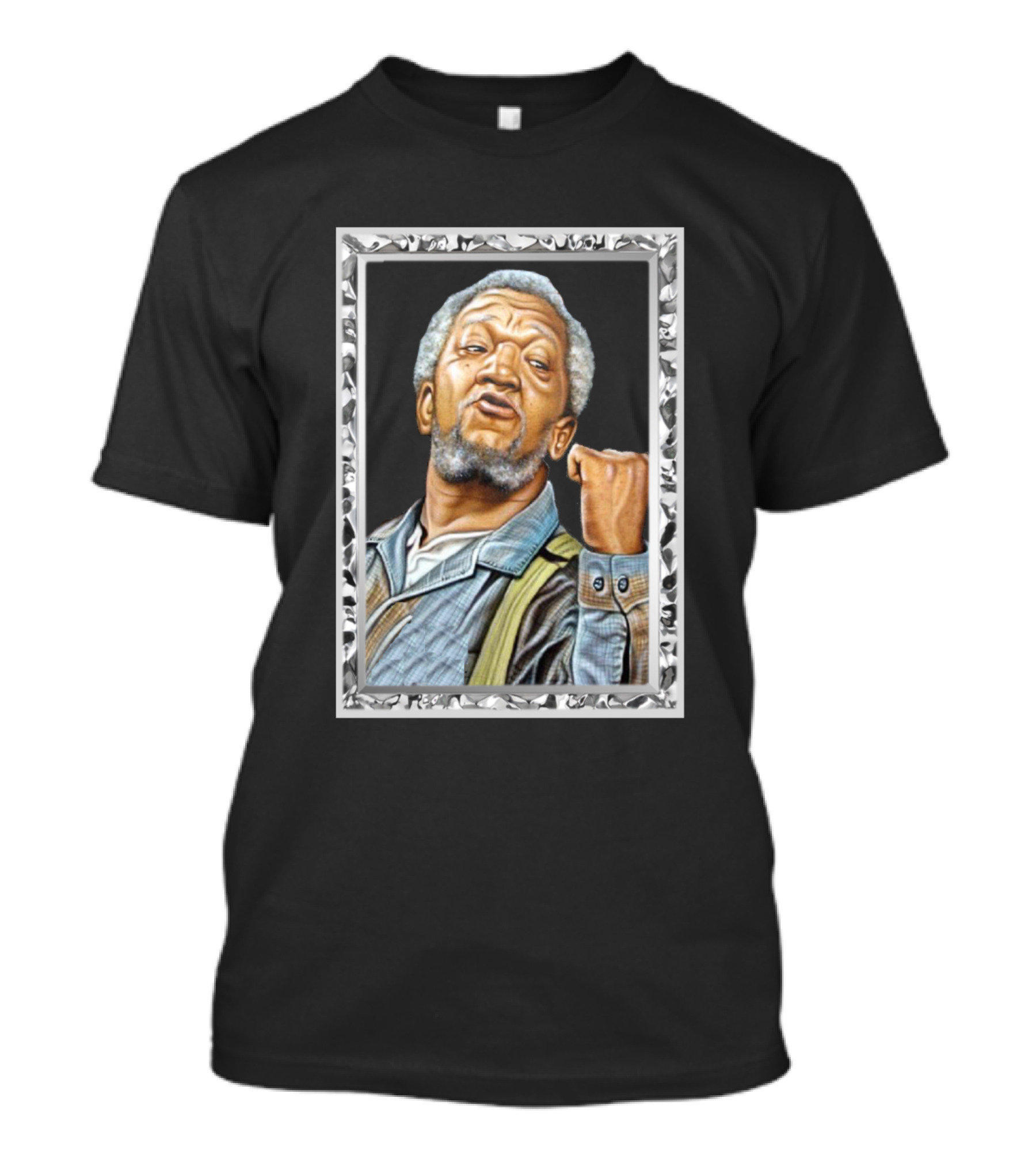 Fred Sanford Five Across Your Lip Diamond Frame T-Shirt