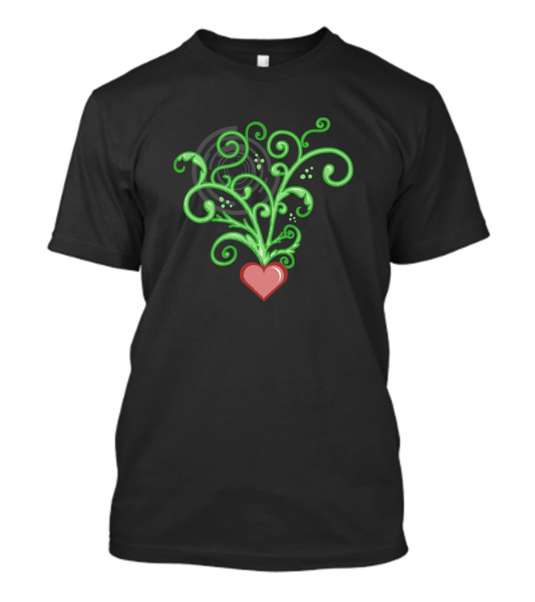 Heartato Heart With Flourishing Green Vines T-Shirt