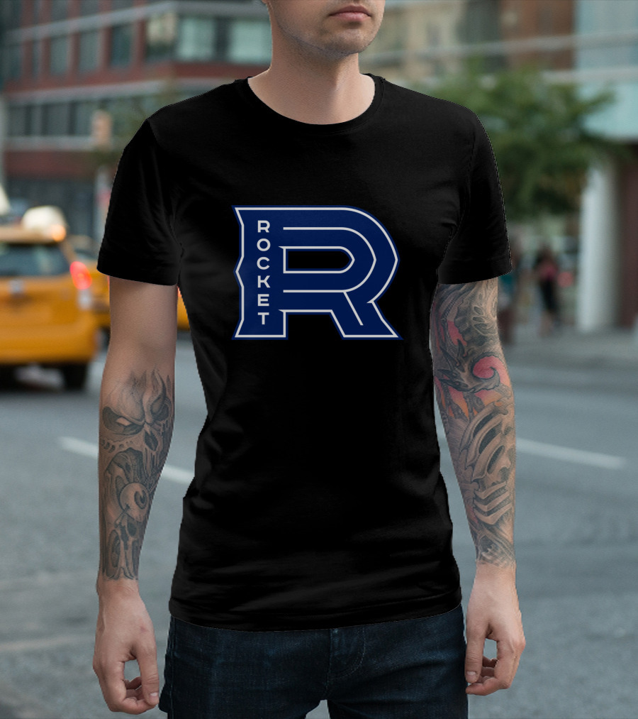 Laval Rocket R Logo Sports Team Merchandise T-Shirt