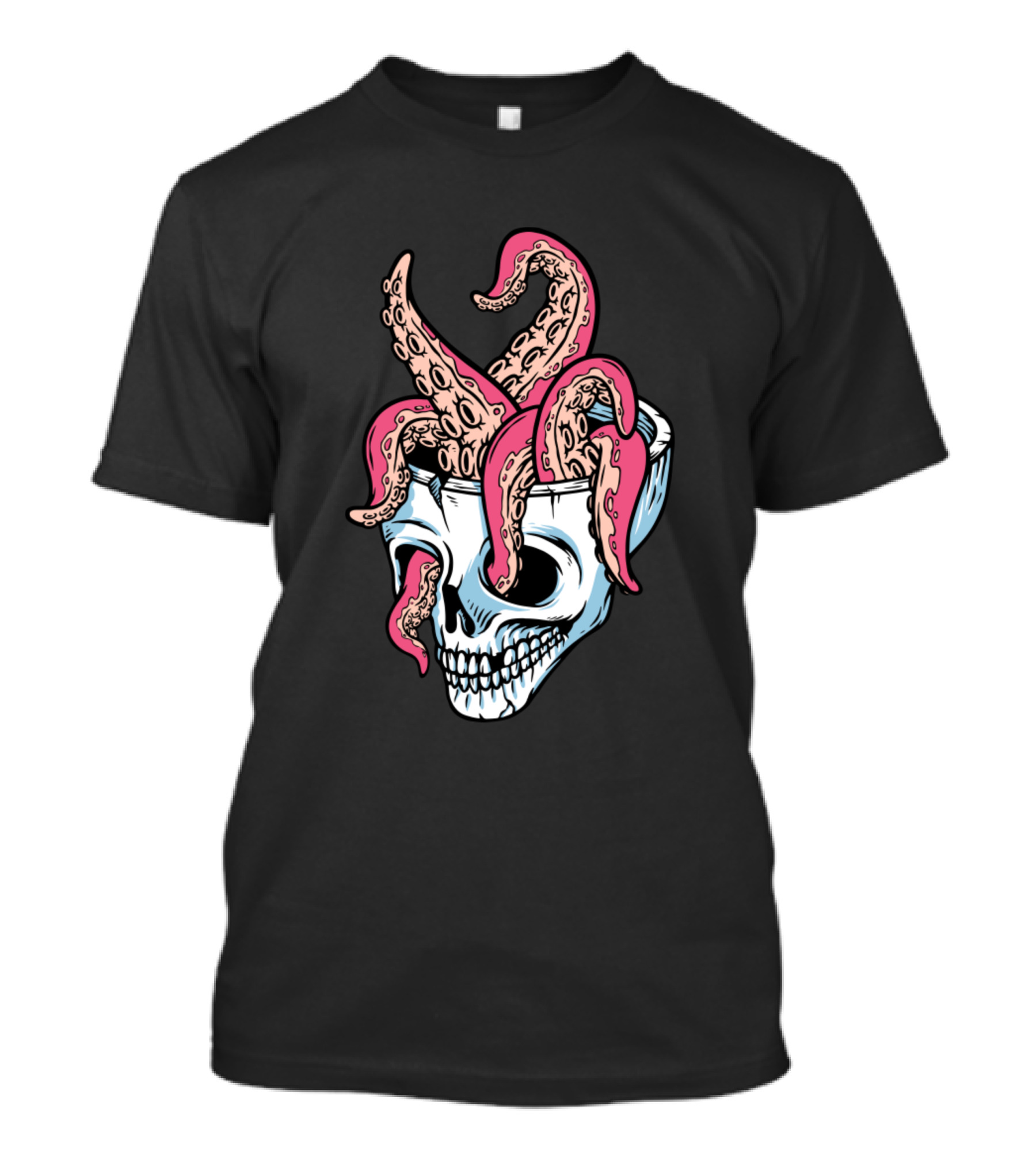 Octopus Skull Head Tentacles T-Shirt
