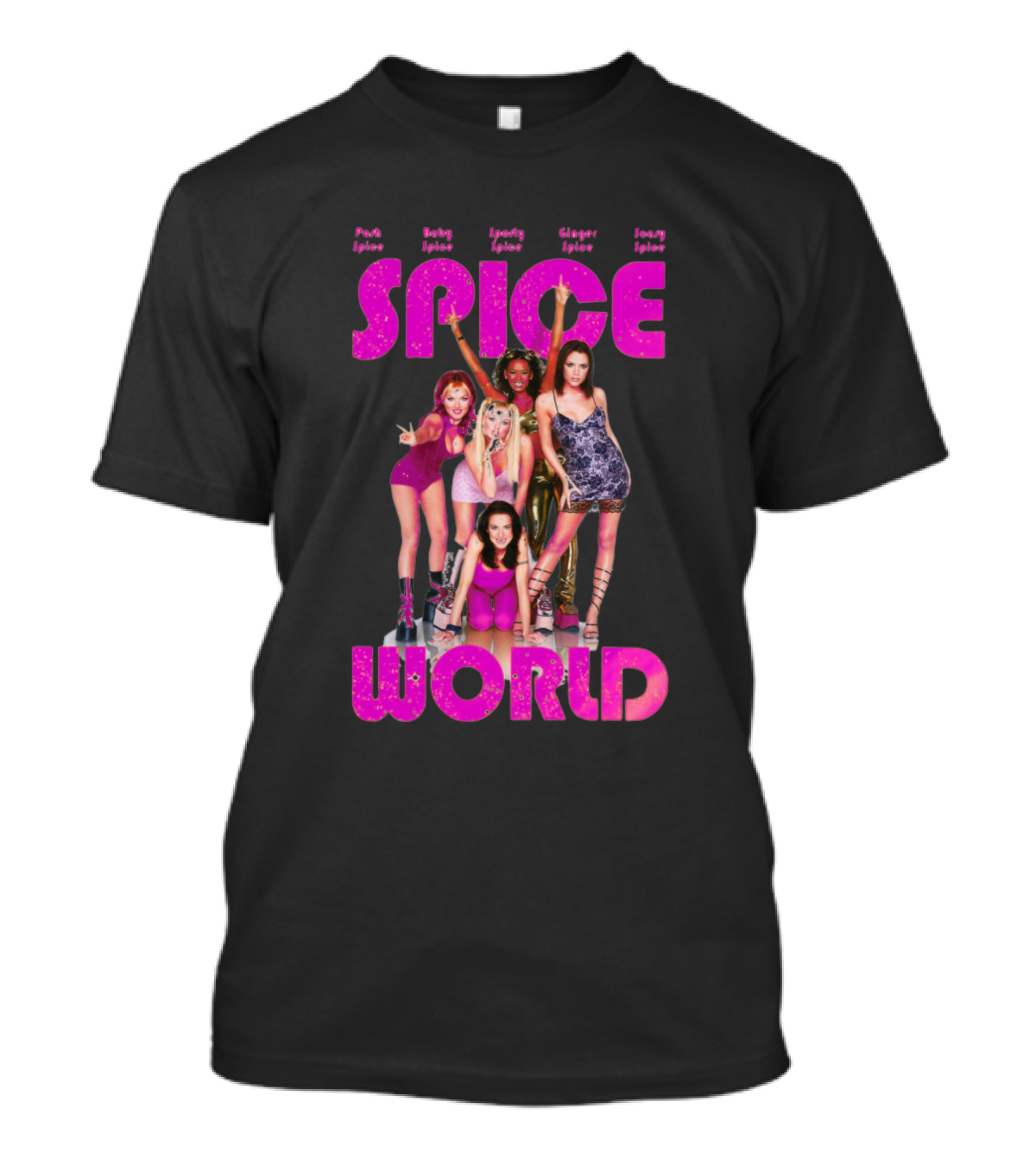 Spice Girls Spice World Posh Baby Sporty Ginger Scary T-Shirt