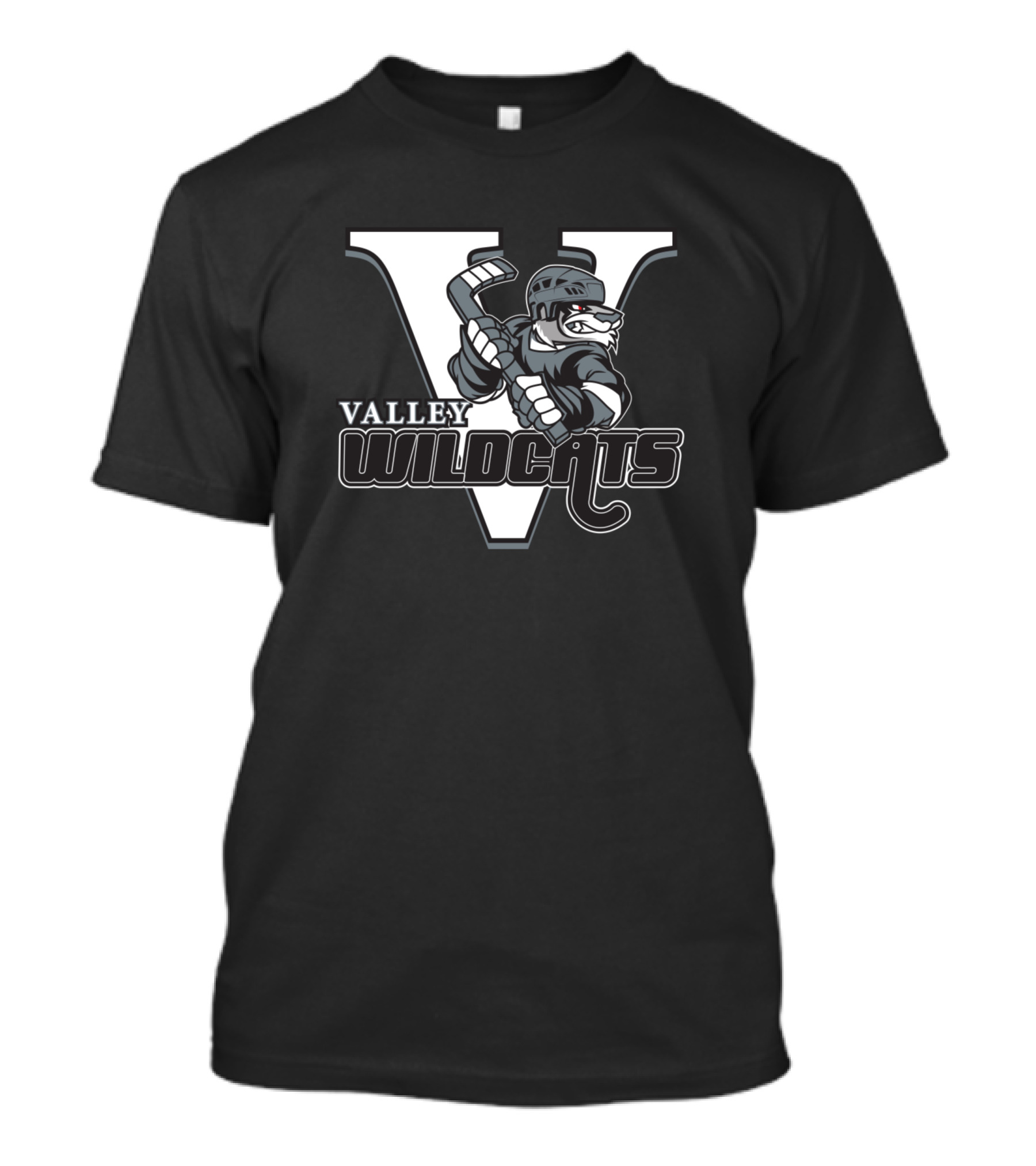 Valley Wildcats Ice Hockey Team T-Shirt