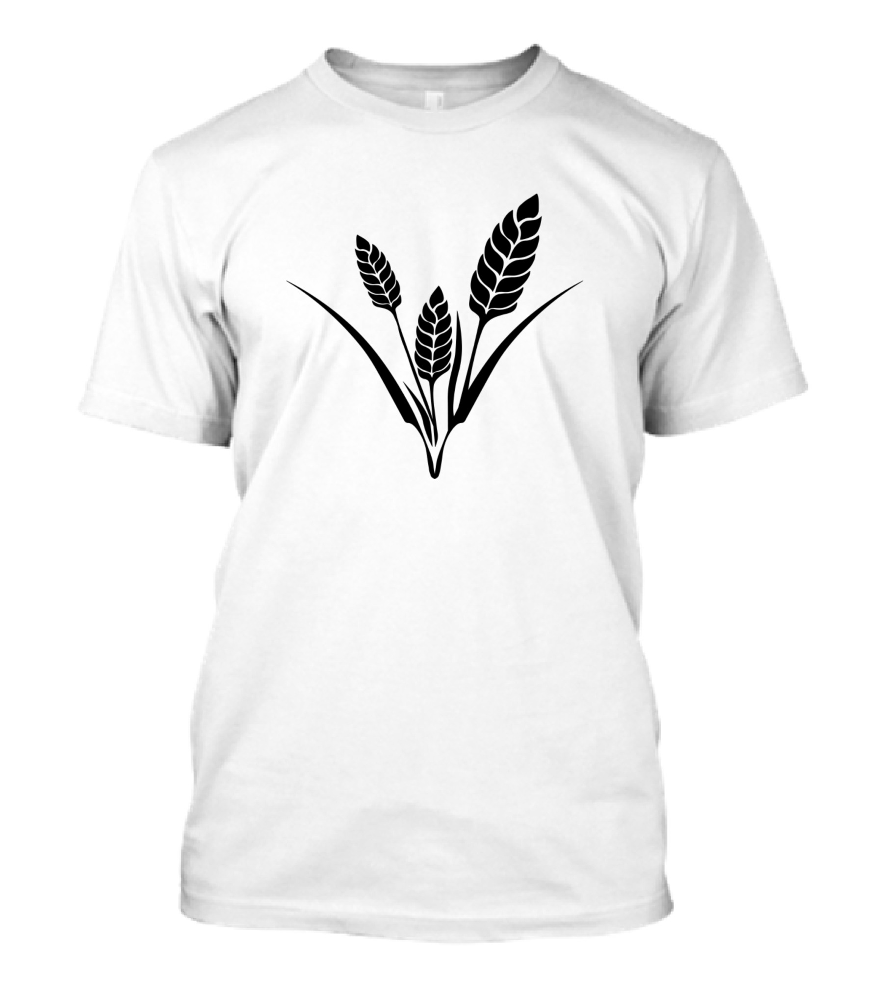 Barley Plant Iconic Black T-Shirt