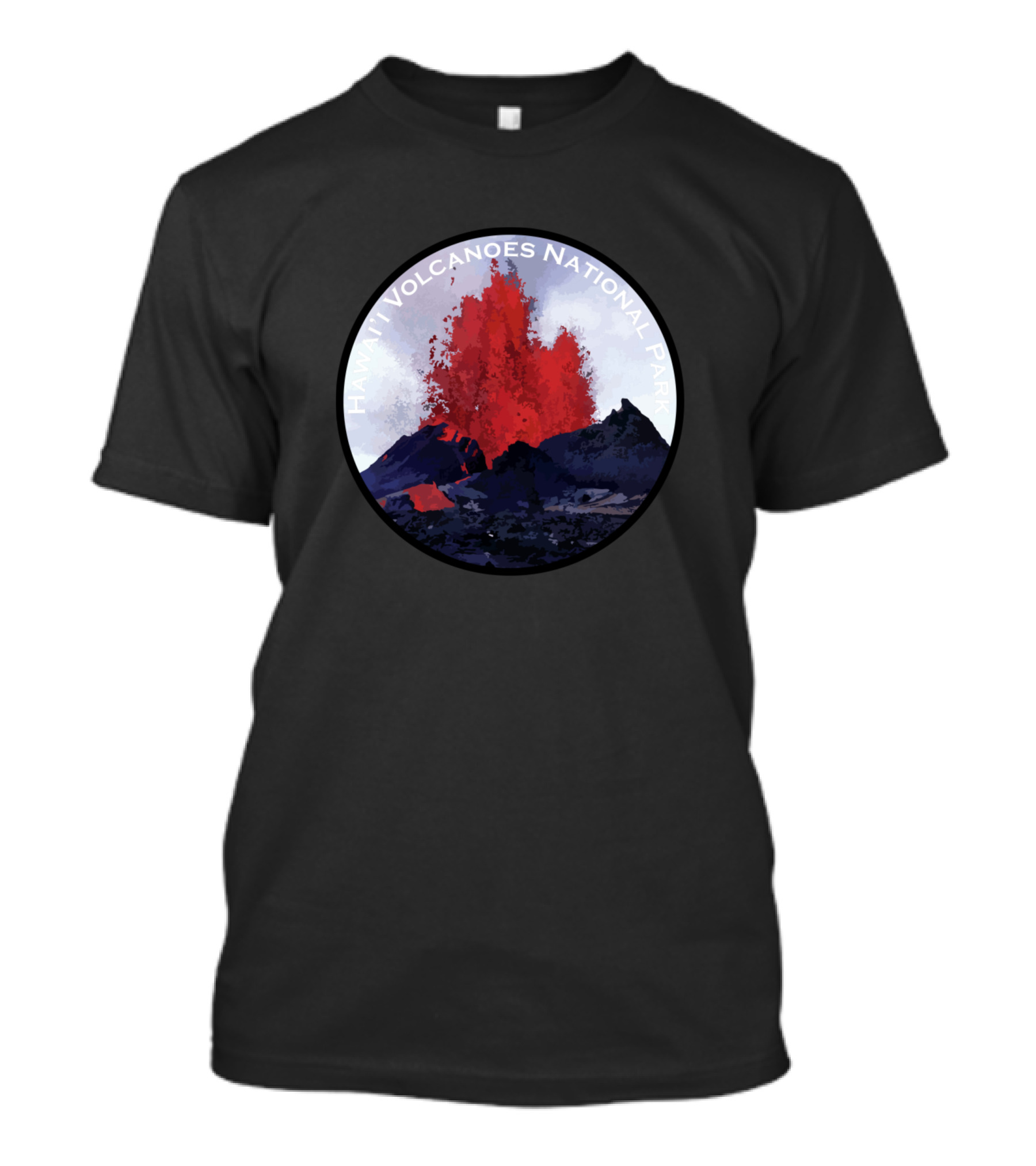 Hawaii Volcanoes National Park Eruption Scene T-Shirt