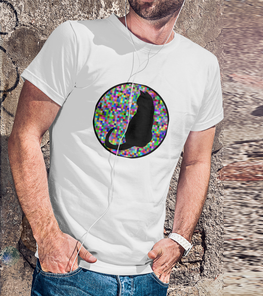Kitty Pixel Mosaic T-Shirt