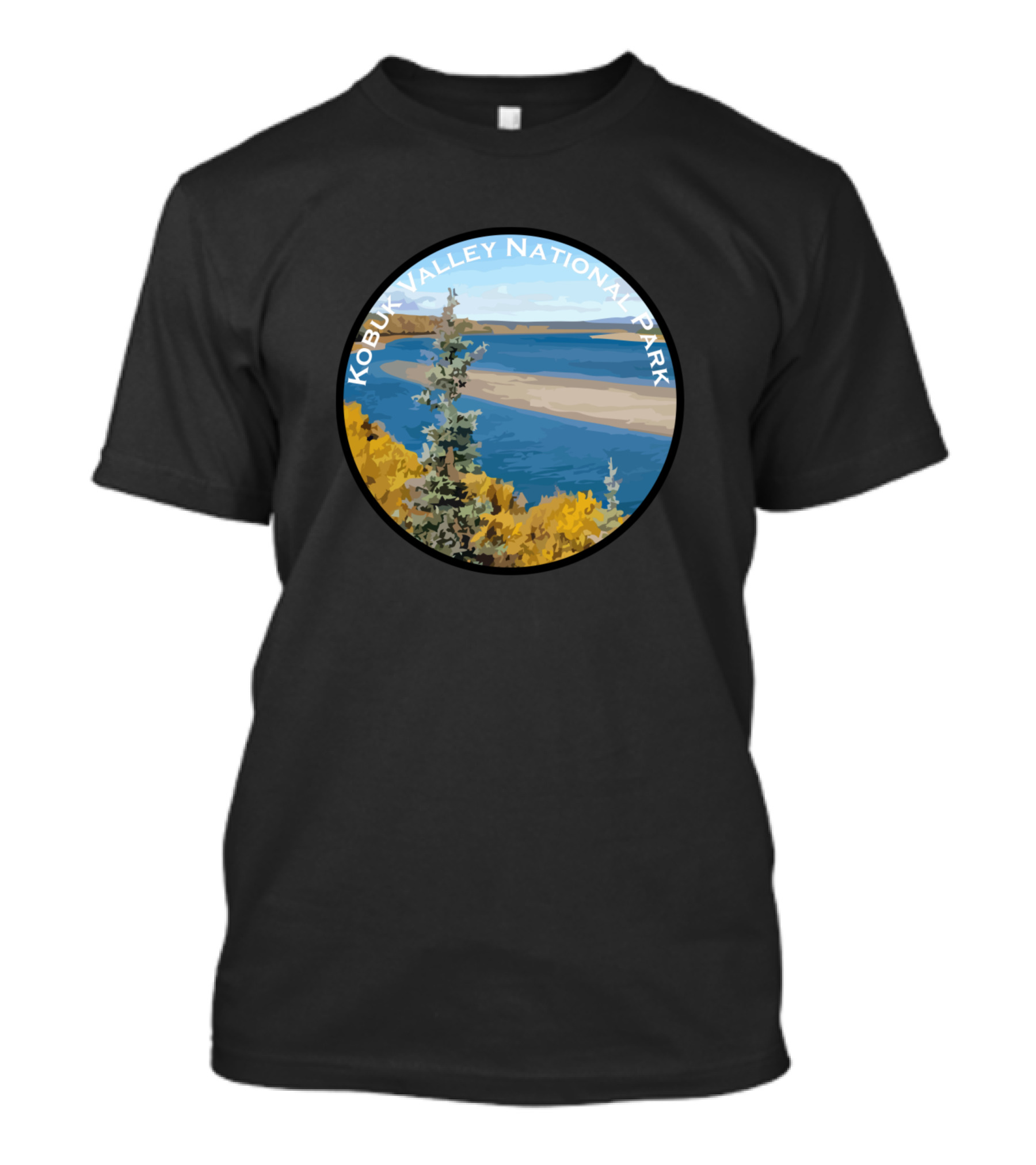 Kobuk Valley National Park Scenic River And Forest Landscape T-Shirt