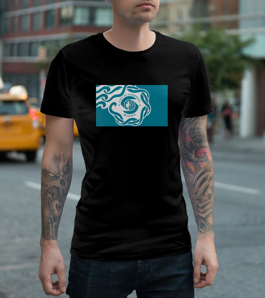 City of Goodwill Seattle Wavy Emblem T-Shirt
