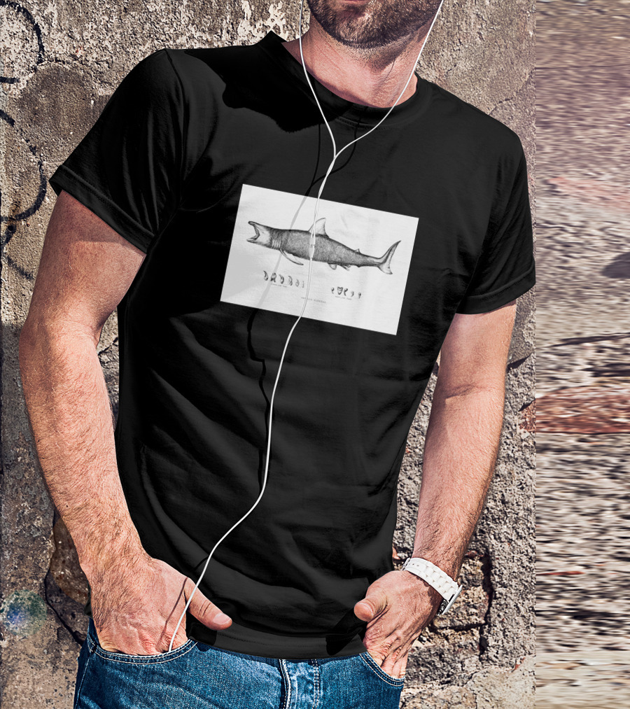 Vintage Squalus Sketch Showing Teeth Study T-Shirt