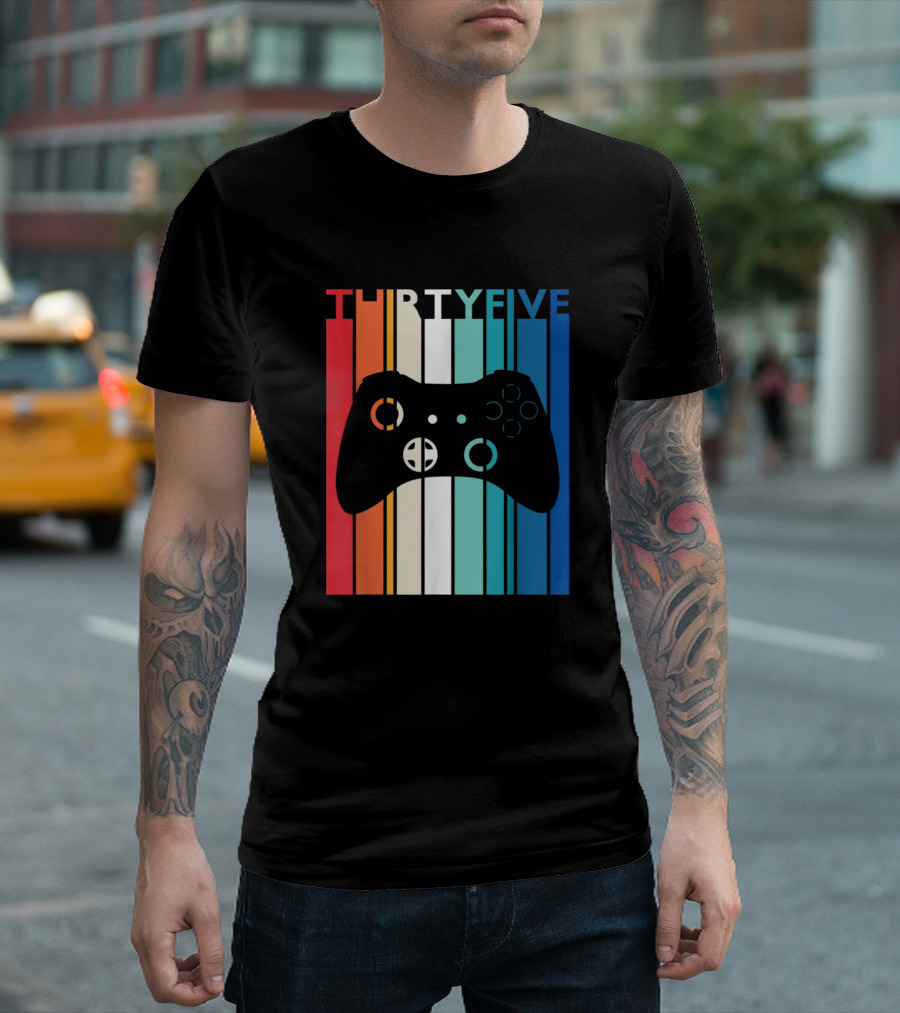 THIRTY FIVE Video Game Controller Birthday T-Shirt