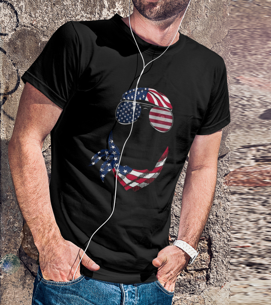 American Vibes Labrador Bandana Sunglasses T-Shirt