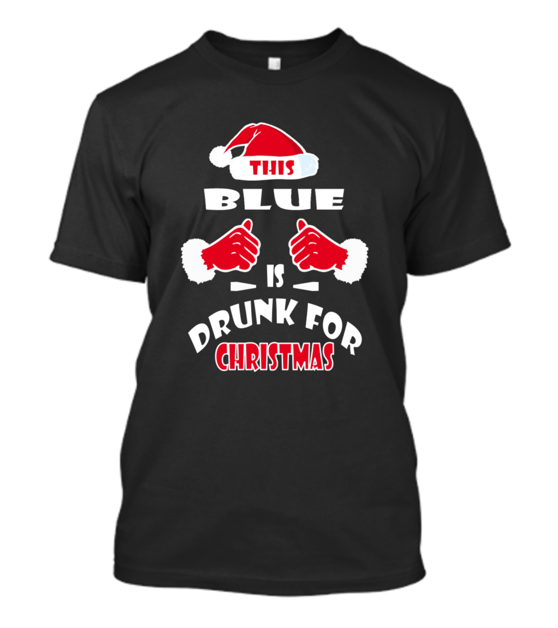 This Blue Is Drunk For Christmas T-Shirt