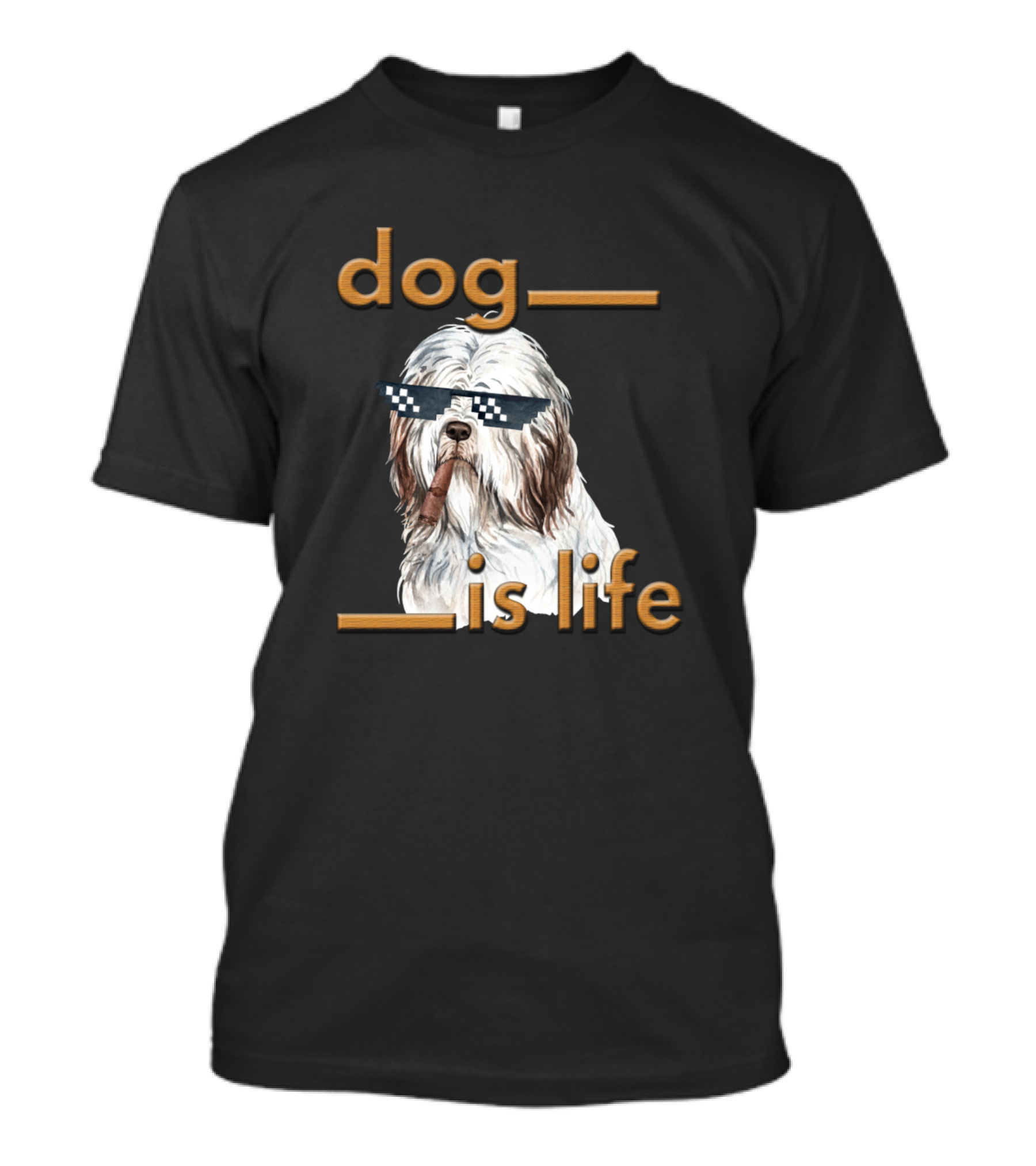 Dog Is Life Bearded Collie T-Shirt