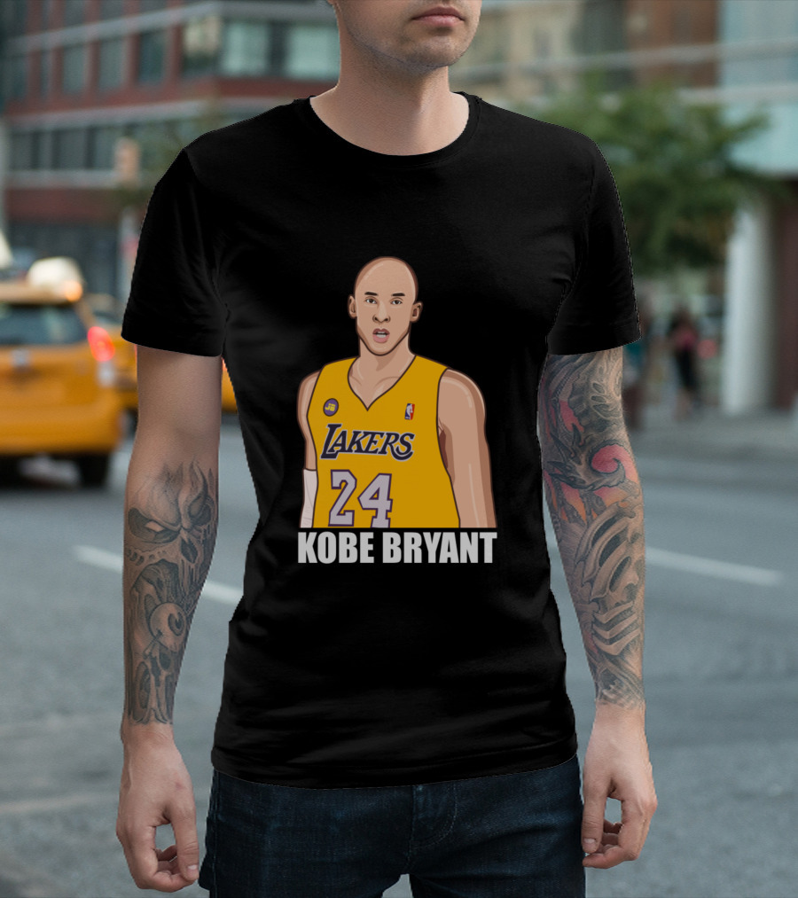 Kobe Bryant Lakers 24 Vektor T-Shirt