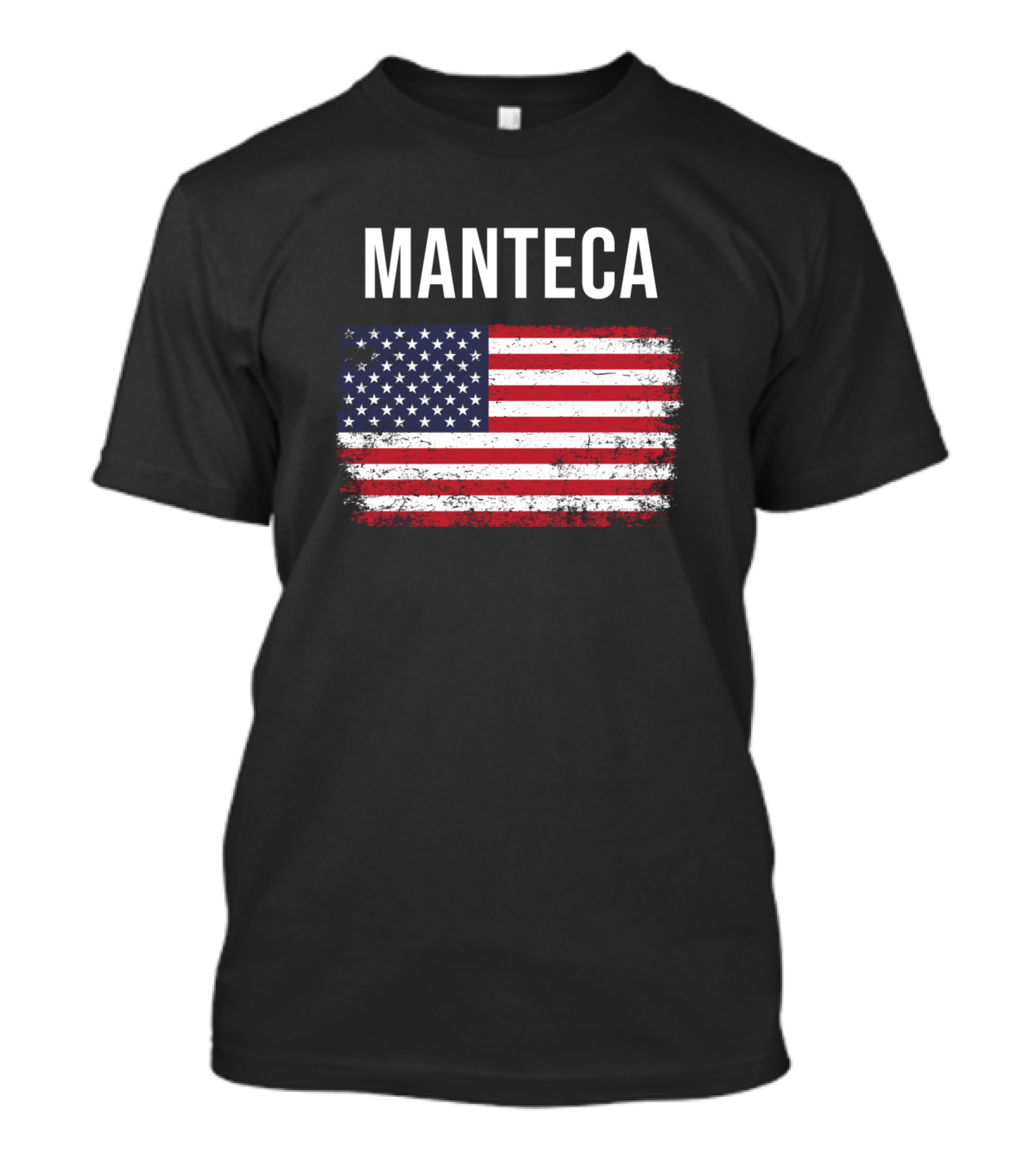 Manteca USA Flag Patriotic Pride T-Shirt