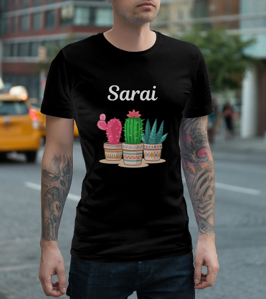Sarai Cactus Trio with Southwestern T-Shirt