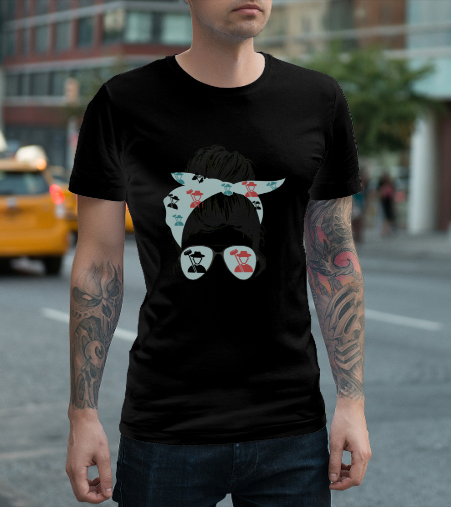 Farmer Crazy Farmer Life Retro Bandana Sunglasses T-Shirt