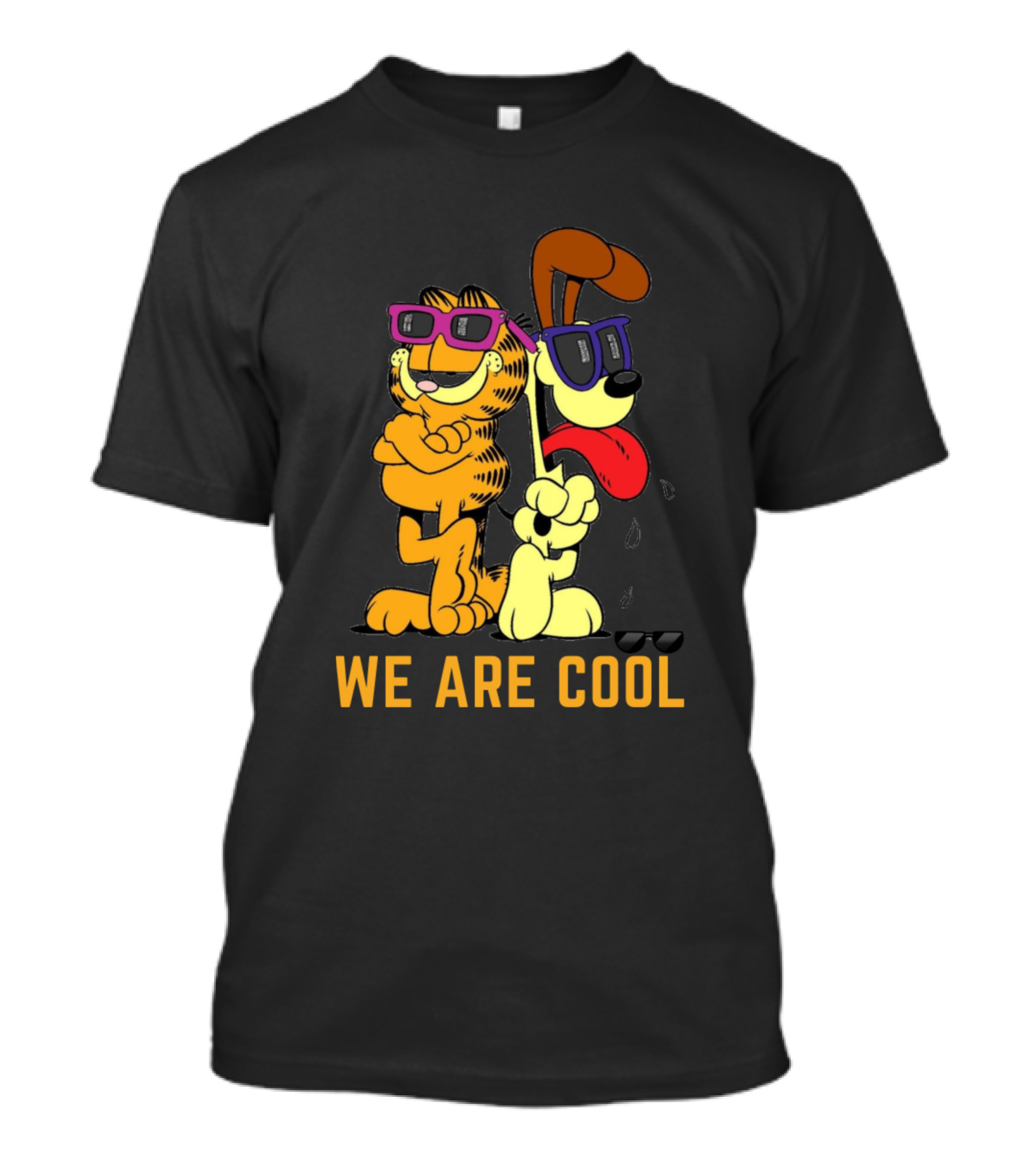 Garfield And Odie We Are Cool Glasses T-Shirt