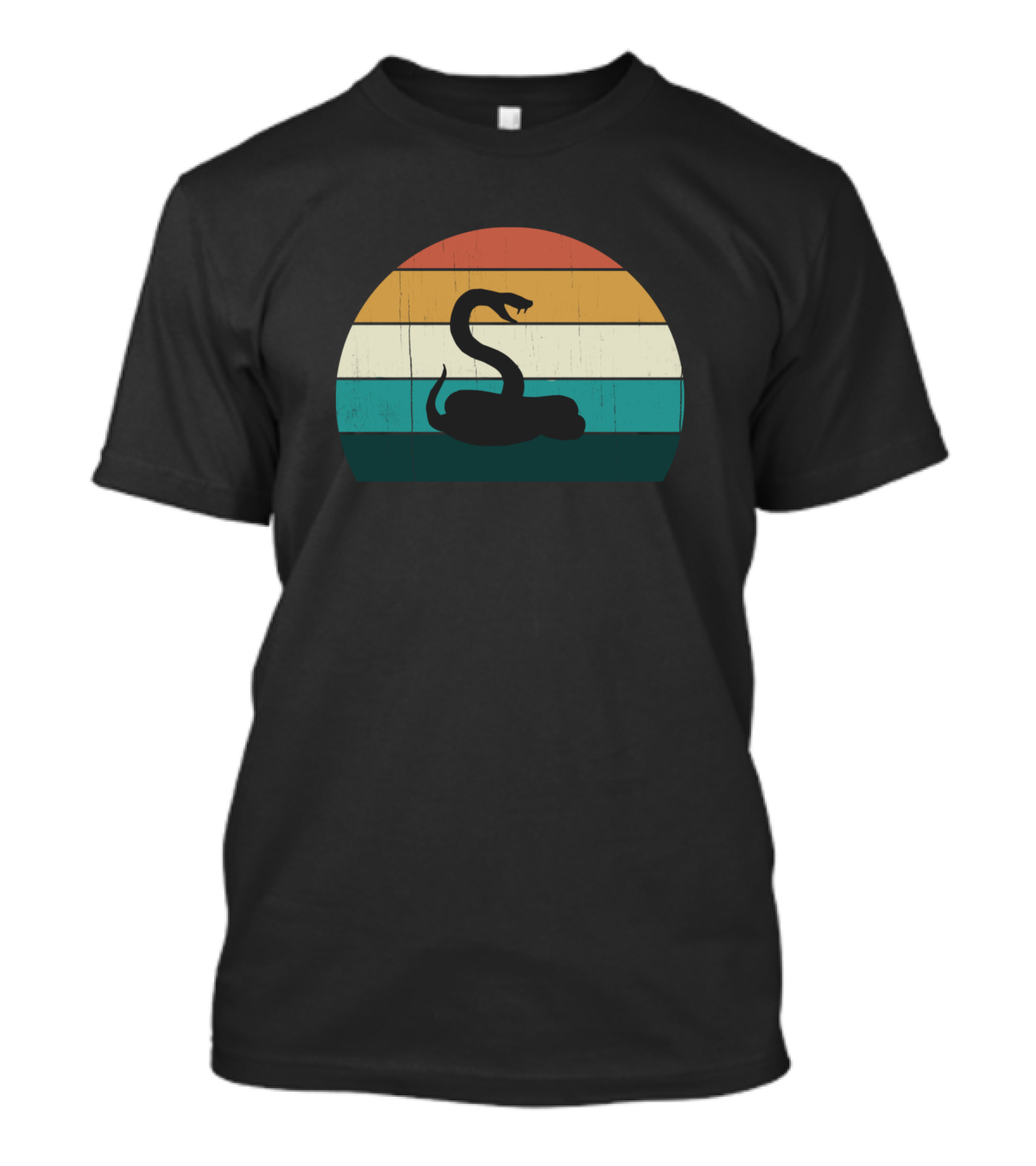 Retro Sunset Cobra Snake Cool Vintage Serpent Love T-Shirt