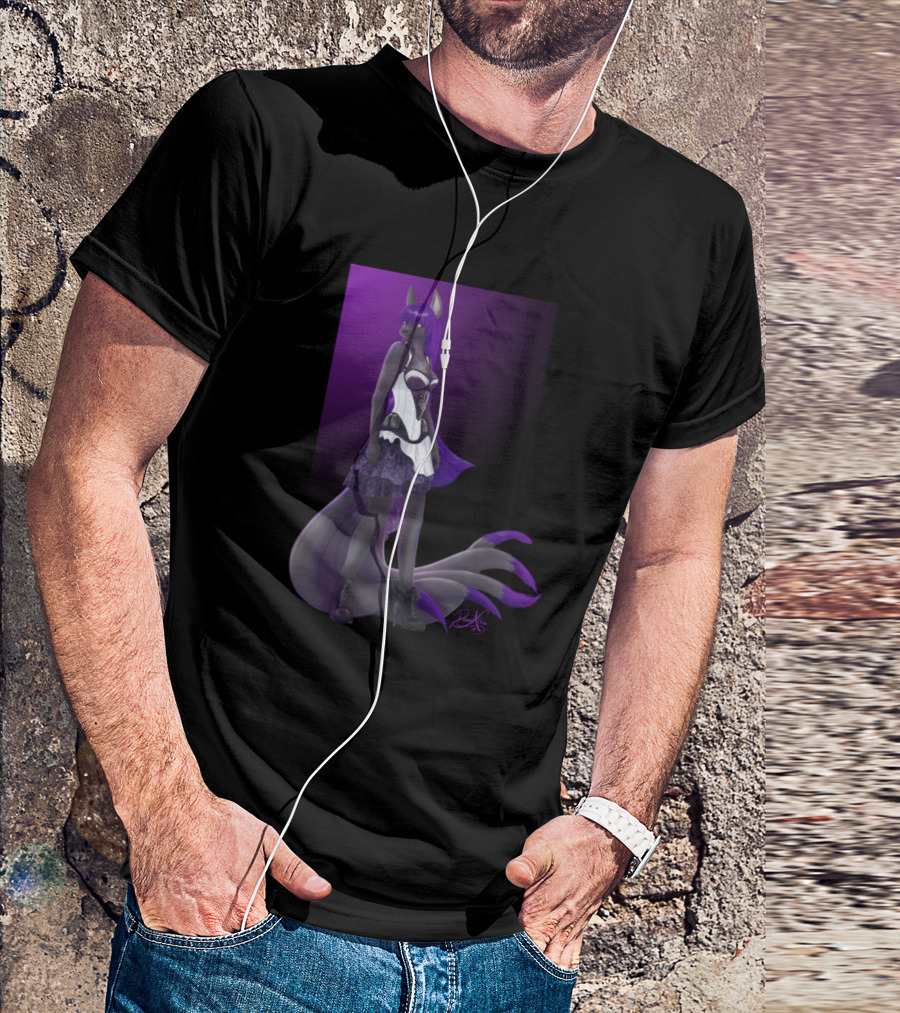 Tayken Loli Goth Anthro Anime Fox Girl Purple Goth Aesthetic T-Shirt
