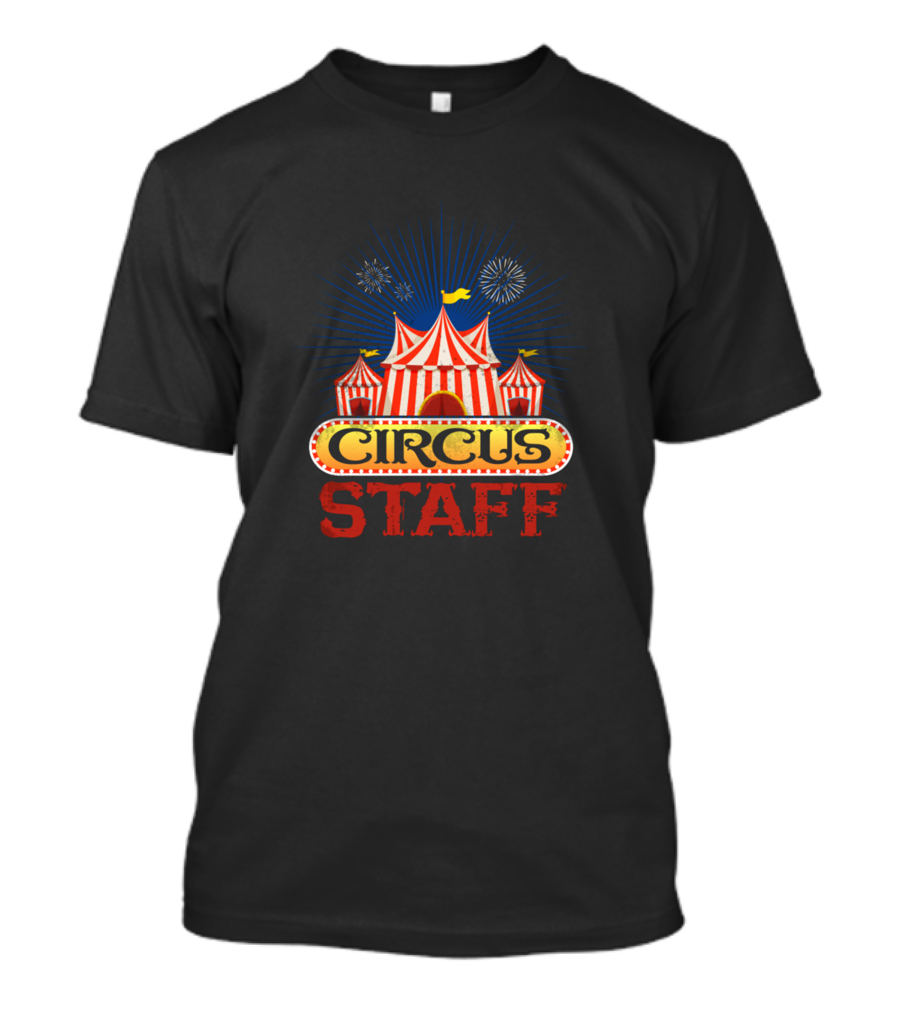 Vintage Circus Event Staff Tent And Fireworks T-Shirt