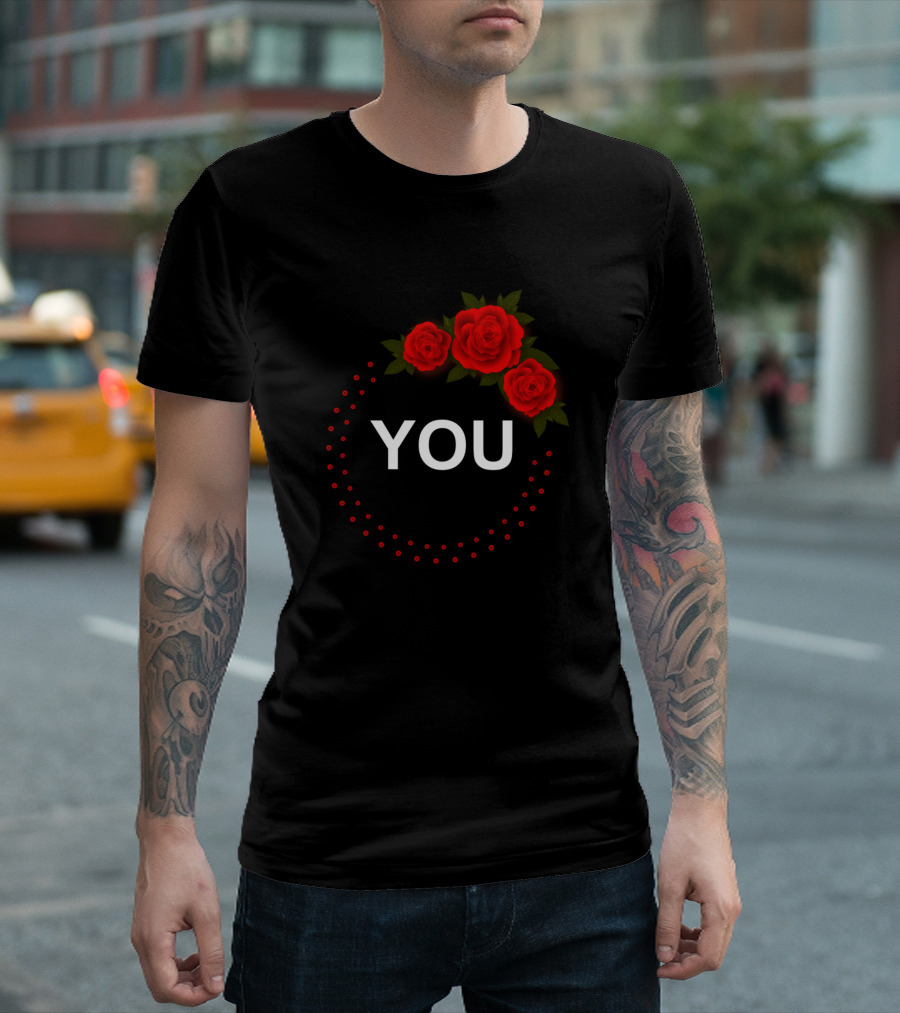 Will You Marry Me You Red Roses Circle T-Shirt