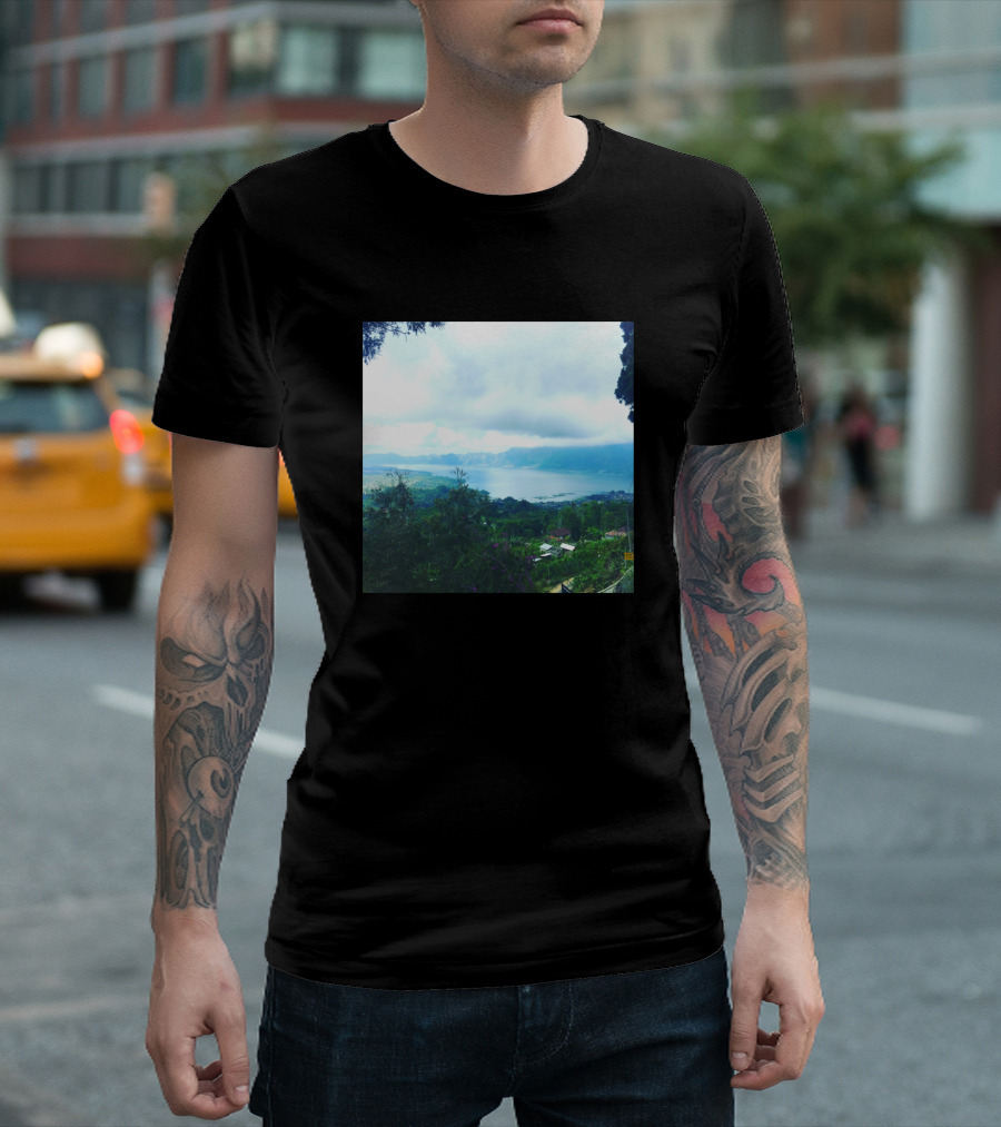Balinese Scenery Panoramic Lakeview Lush Greenery T-Shirt