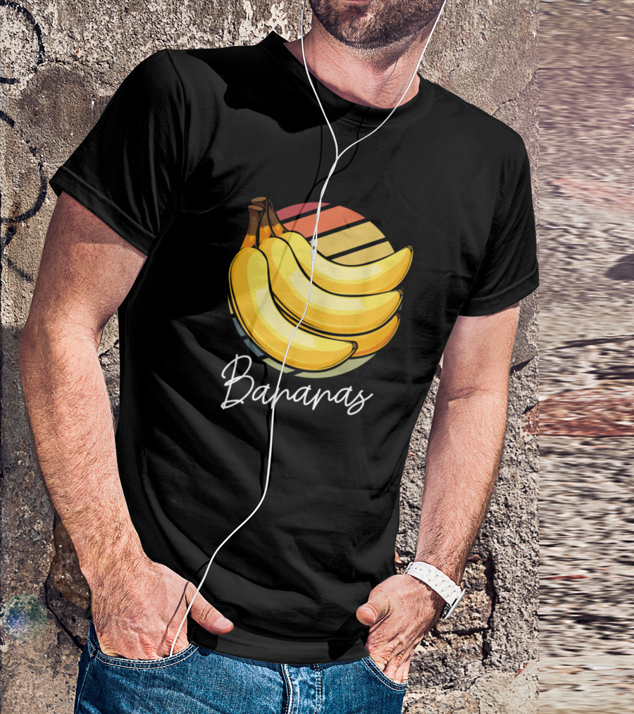 Bananas Retro Style Vintage Fruit Bananas T-Shirt