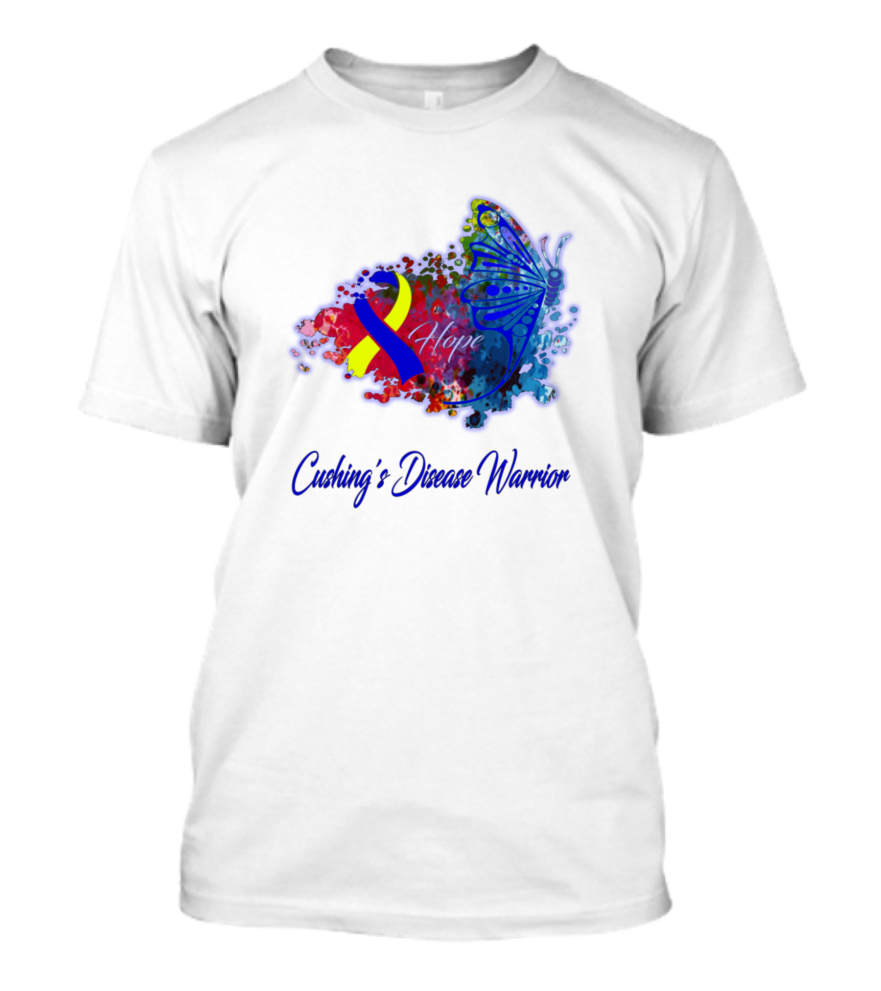 Cushing's Disease Warrior Hope Ribbon Butterfly T-Shirt