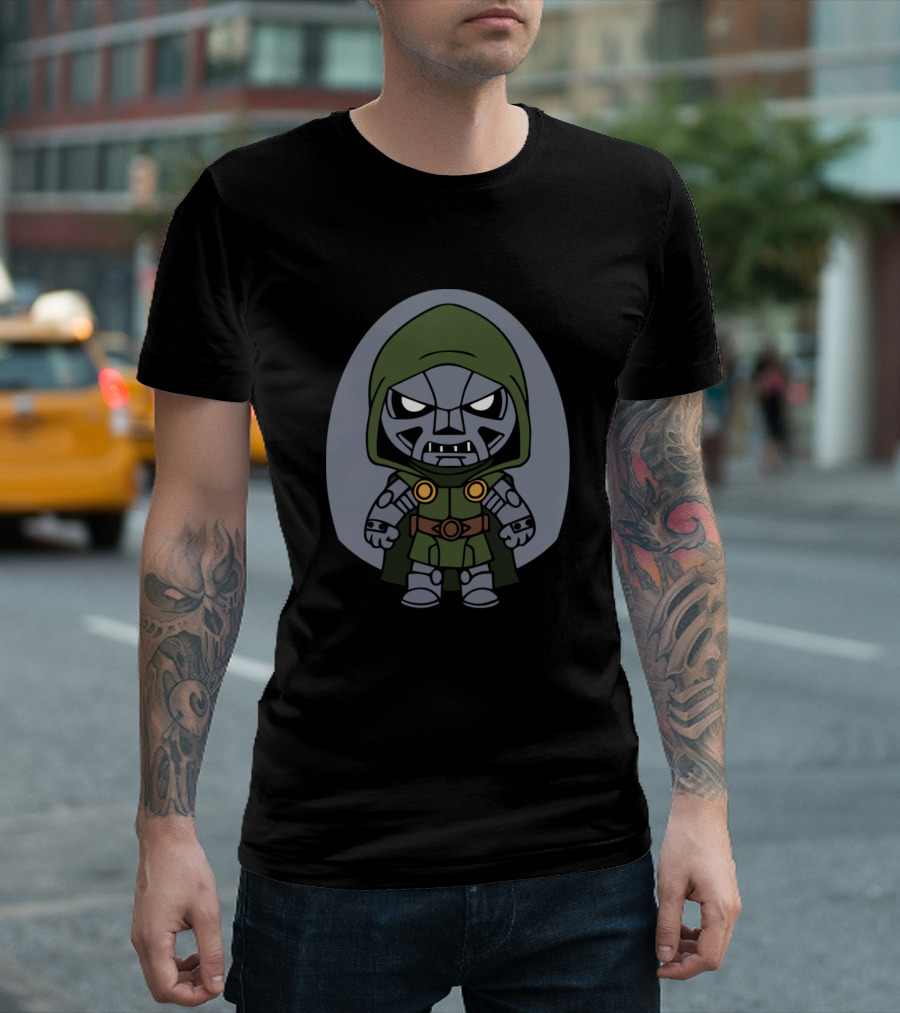 Doctor Doom Cute Chibi Villain Character T-Shirt