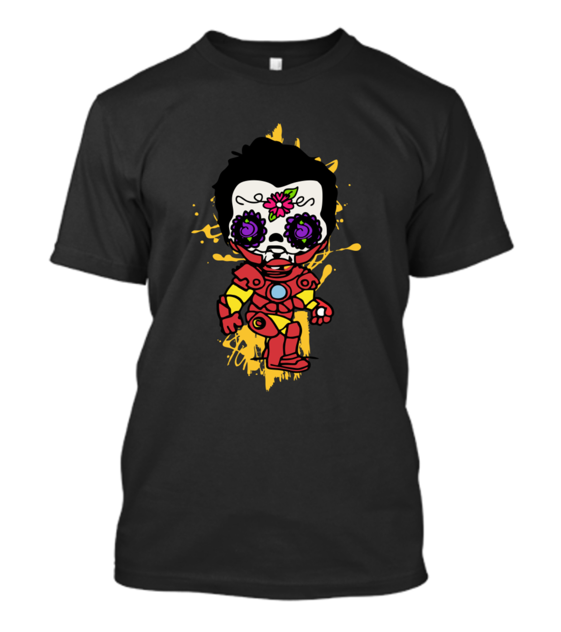 Ironman Dia De Los Muertos Sugar Skull T-Shirt