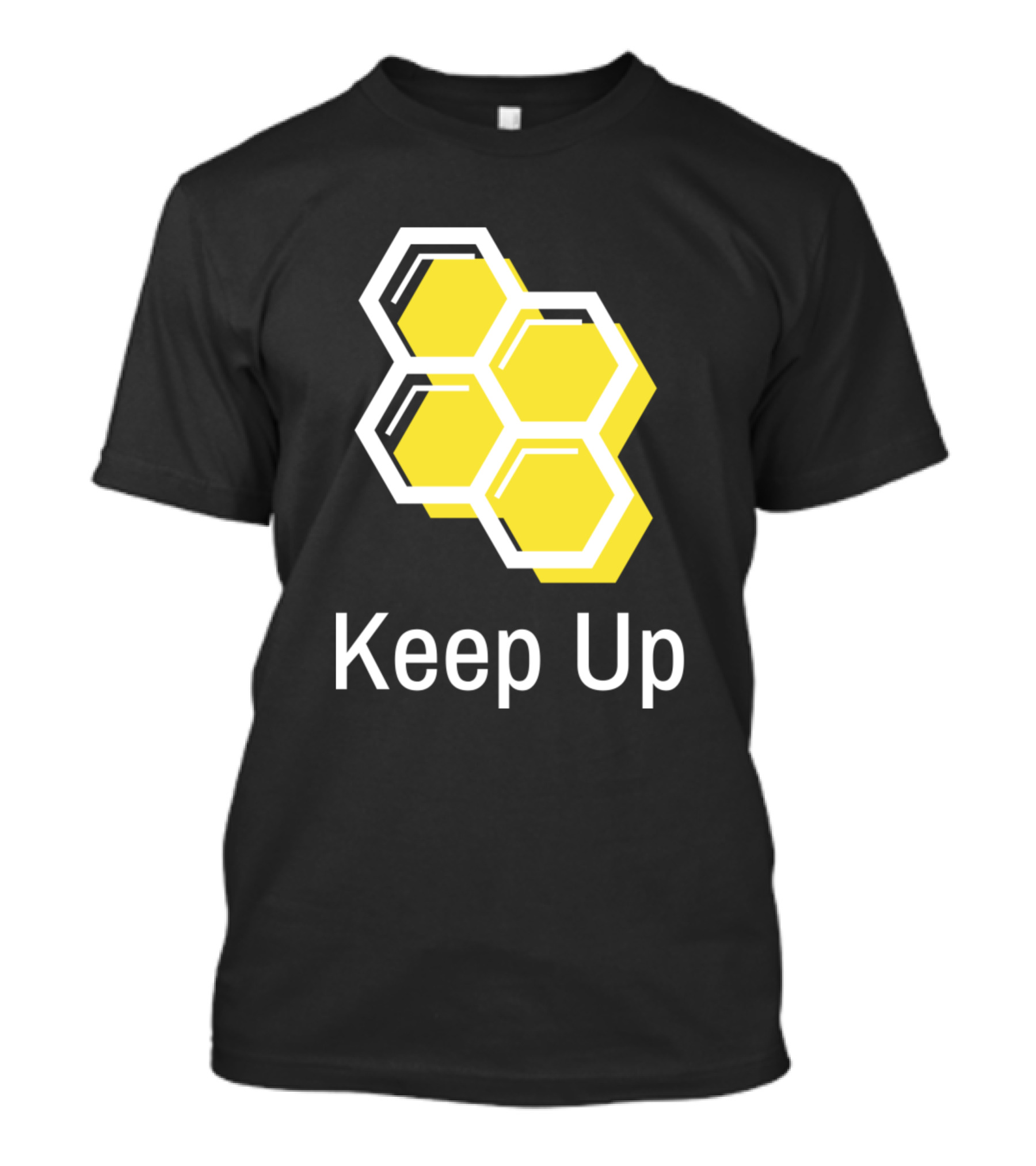 Keep Up Ladies Yacht Club Hexagon Yellow T-Shirt