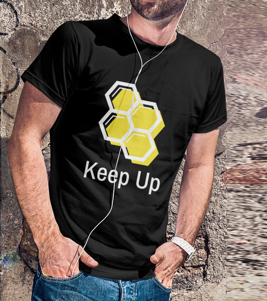 Keep Up Ladies Yacht Club Hexagon Yellow T-Shirt