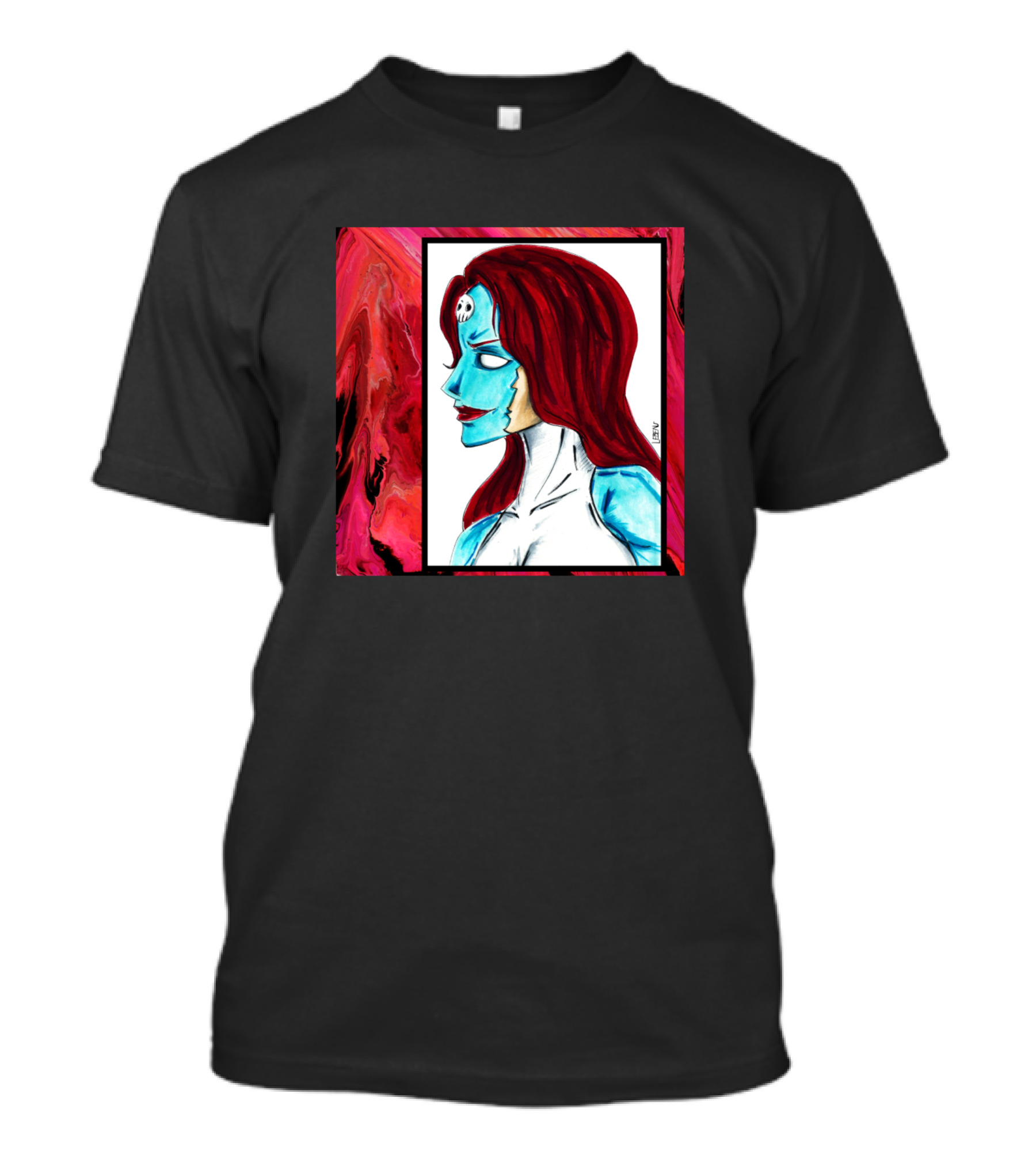 Raven Darkholme Mystique Red And Blue Artistic T-Shirt