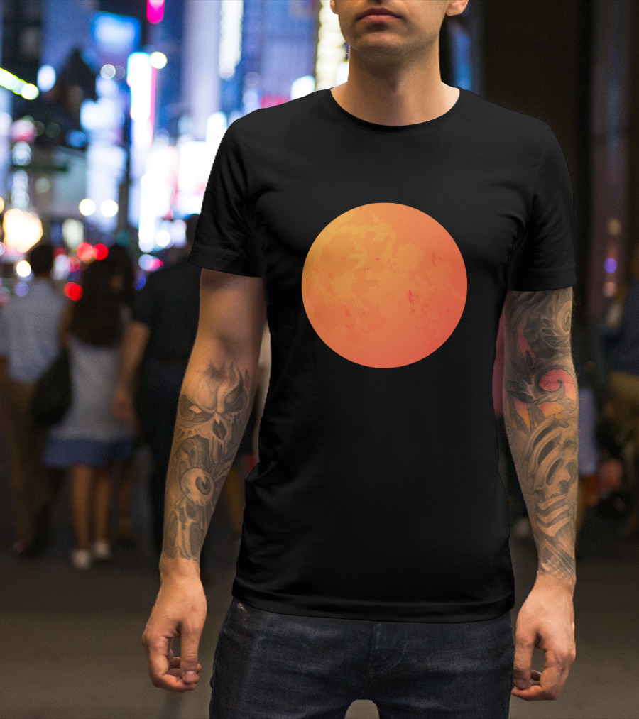 Red Moon Lunar Phase T-Shirt