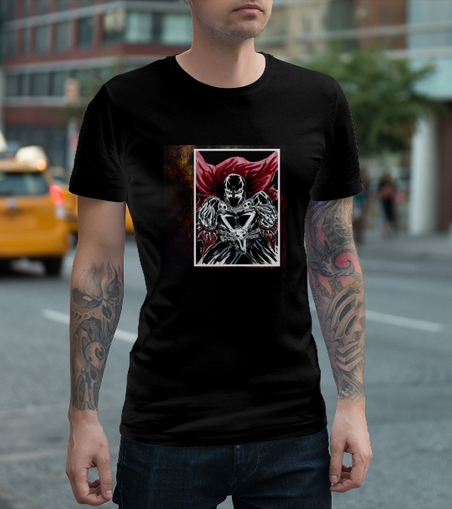 Spawn Dark Comics Hell Warrior Illustrated T-Shirt