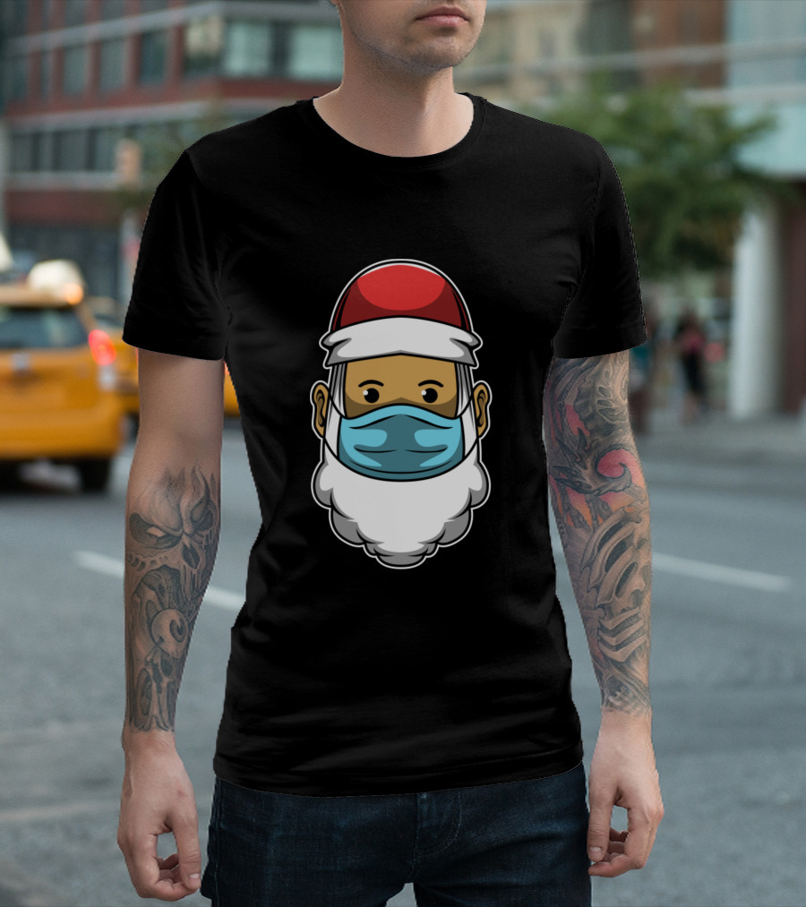 Santa Claus Masked Up Christmas Guaranteed T-Shirt