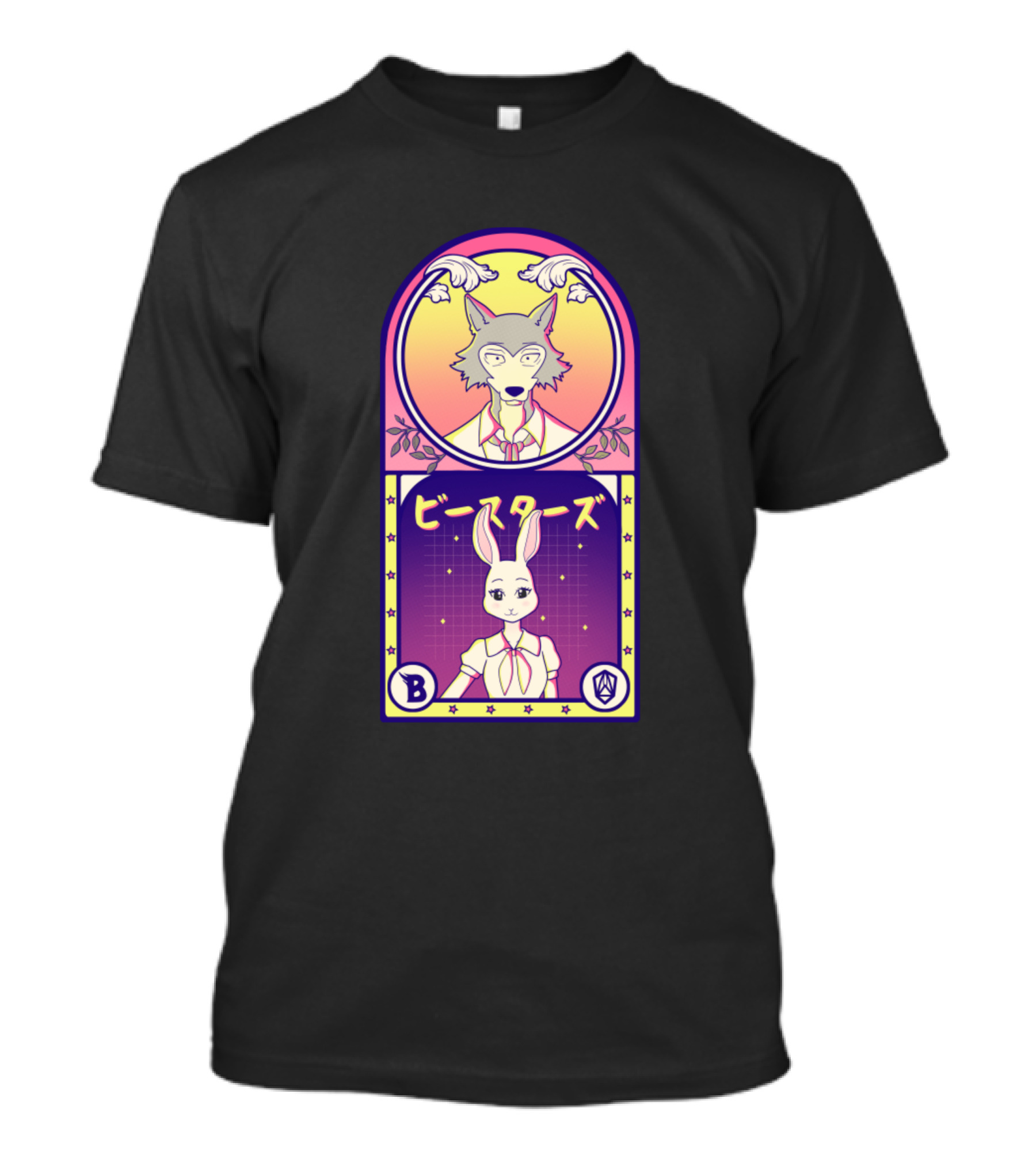 The Wolf And The Rabbit Beastars Anime Animals Merc T-Shirt