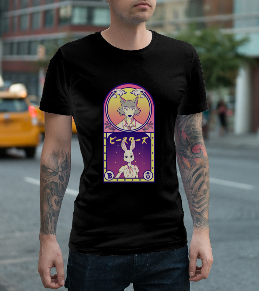 The Wolf And The Rabbit Beastars Anime Animals Merc T-Shirt