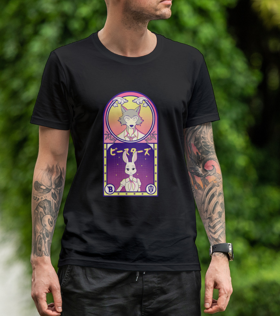 The Wolf And The Rabbit Beastars Anime Animals Merc T-Shirt
