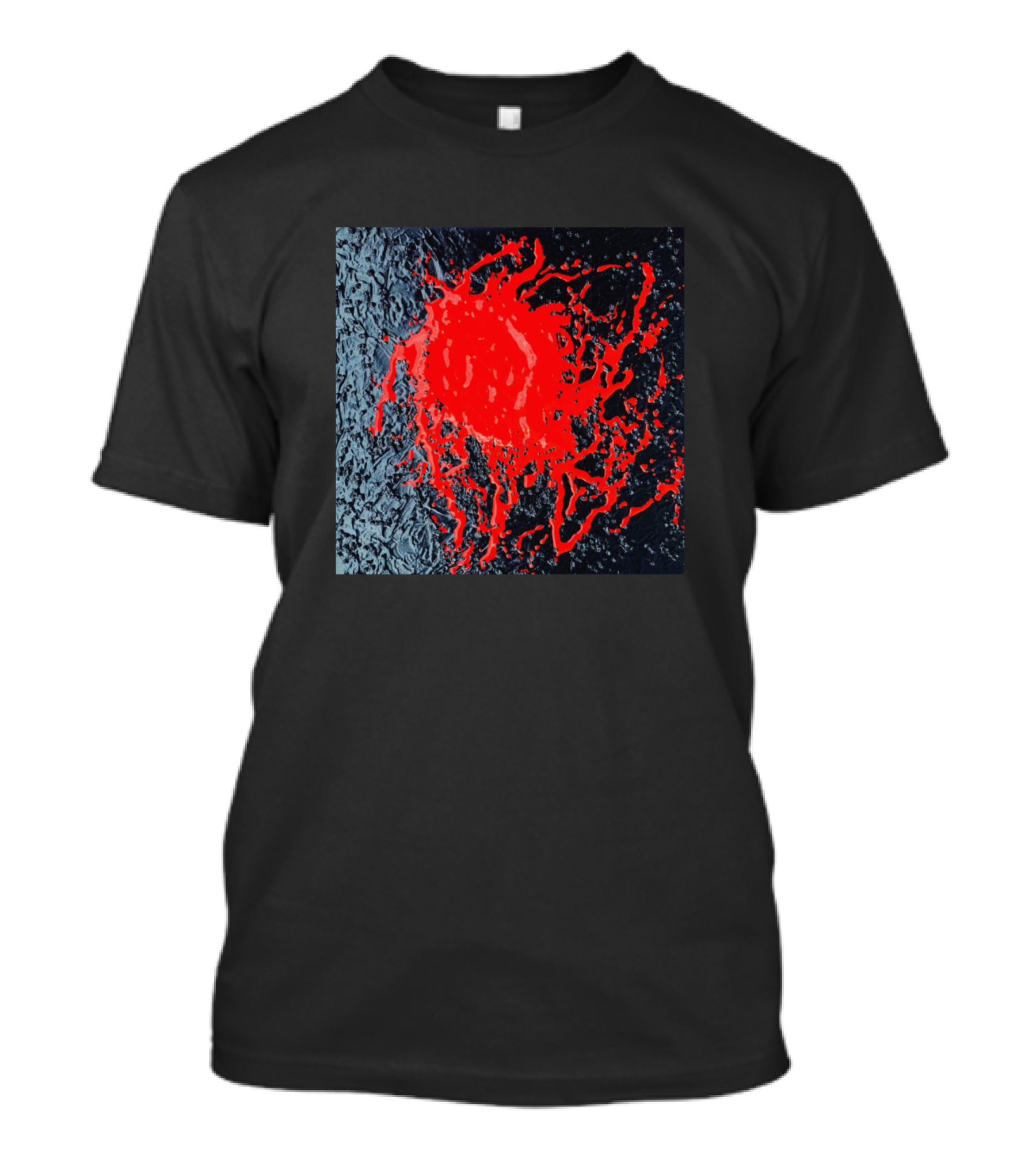 Unique Style Creative Look Red Abstract Splash T-Shirt