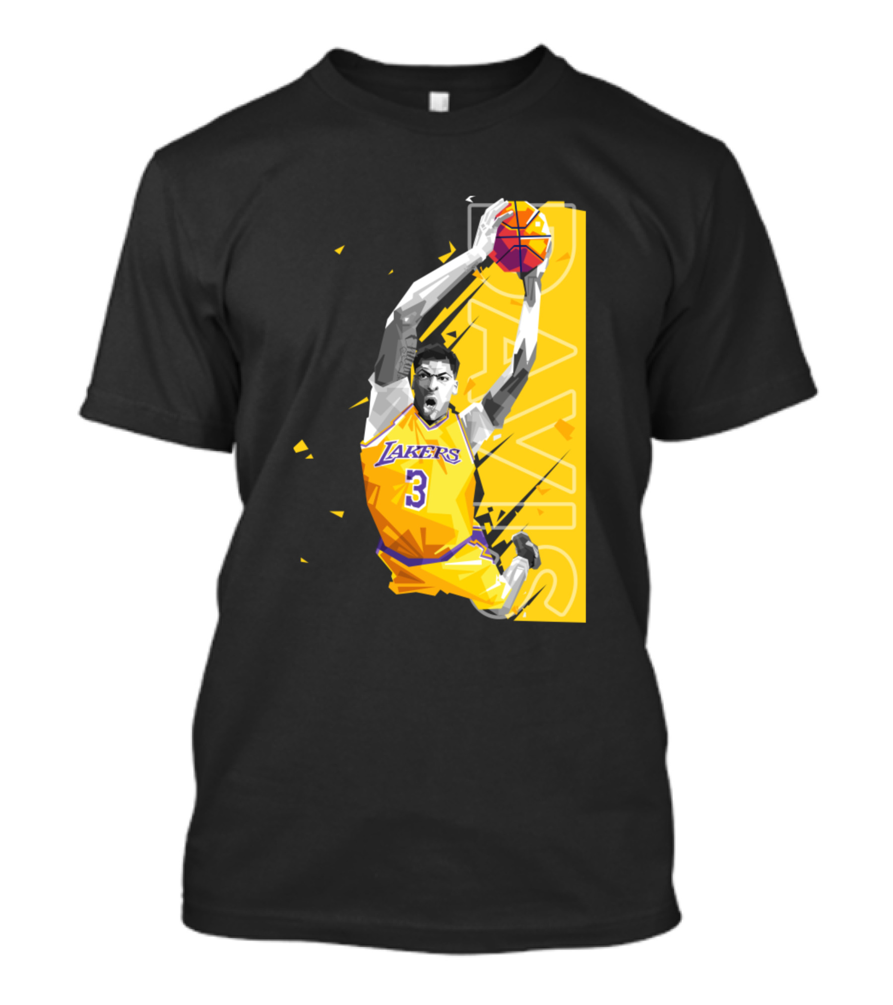 Los Angeles Lakers Anthony Davis Powerful Dunk T-Shirt