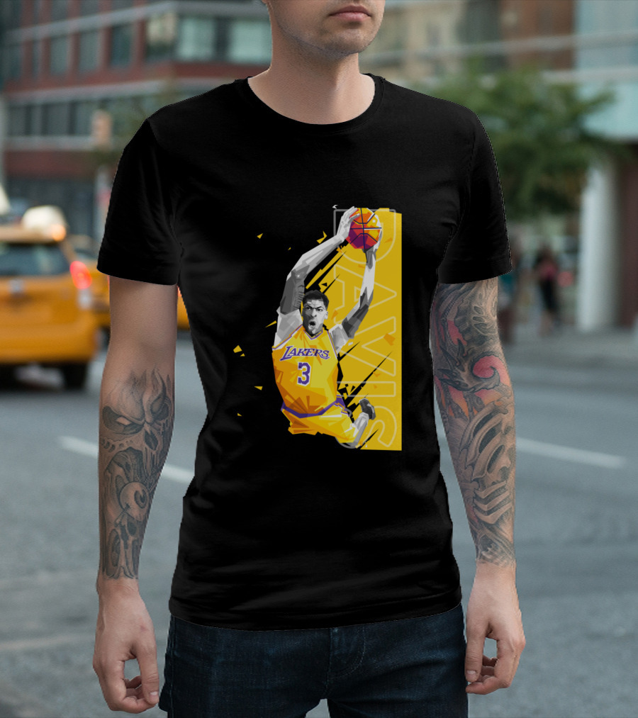 Los Angeles Lakers Anthony Davis Powerful Dunk T-Shirt