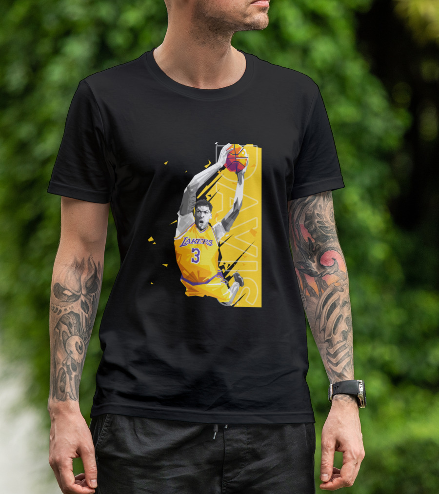 Los Angeles Lakers Anthony Davis Powerful Dunk T-Shirt