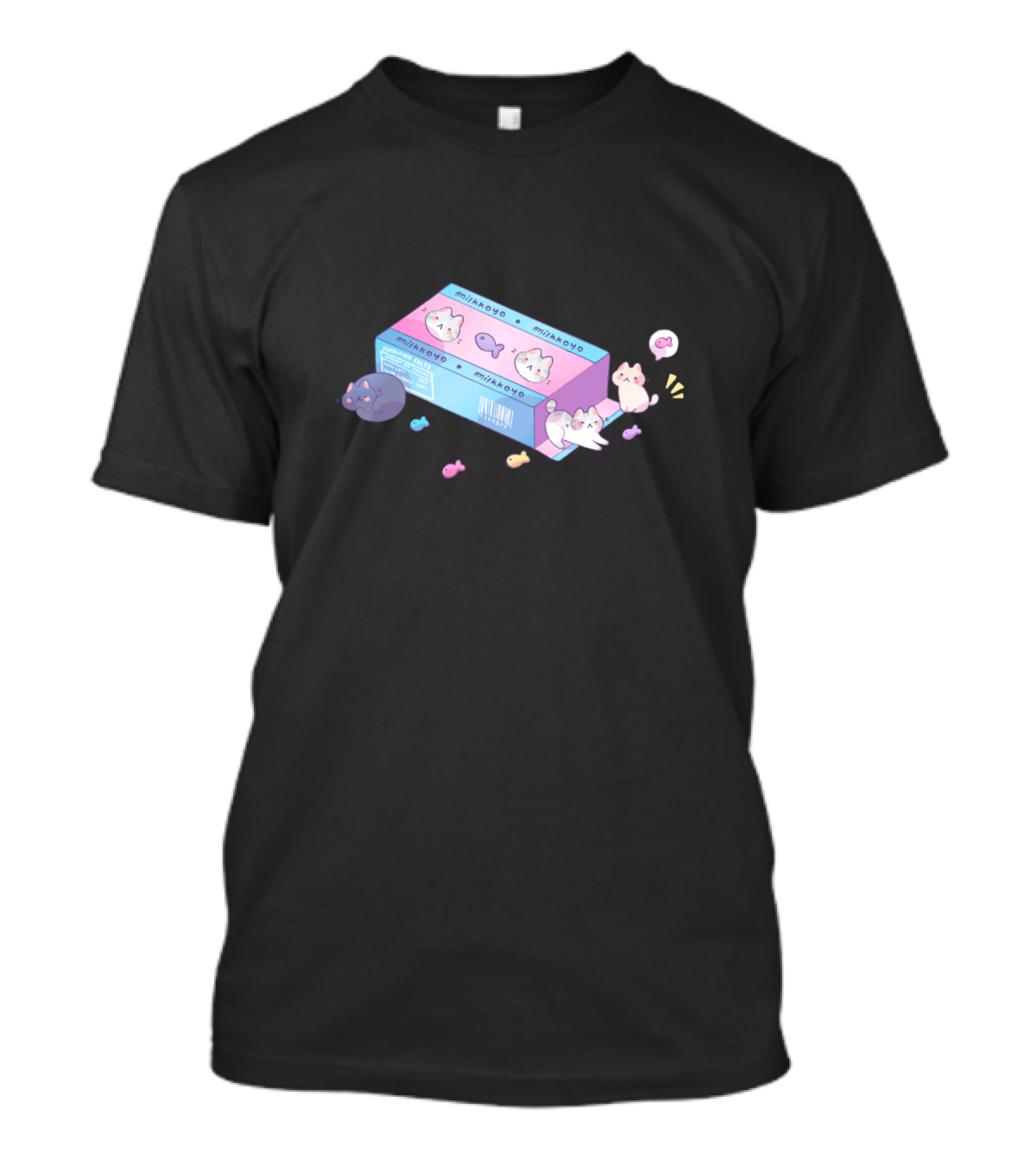 Mikabox Cat Candy Pastel Cat Art With Cute Cats And Candy Box T-Shirt