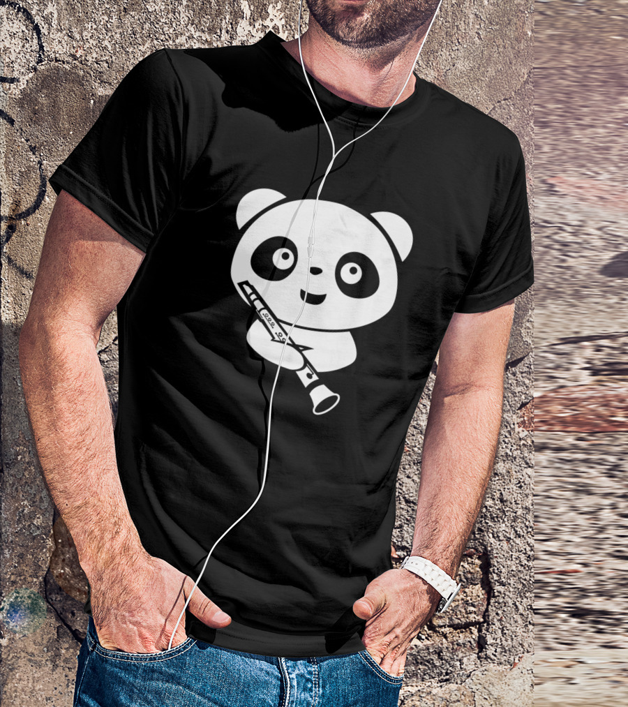 Clarinet Panda For Passionate Clarinetists T-Shirt